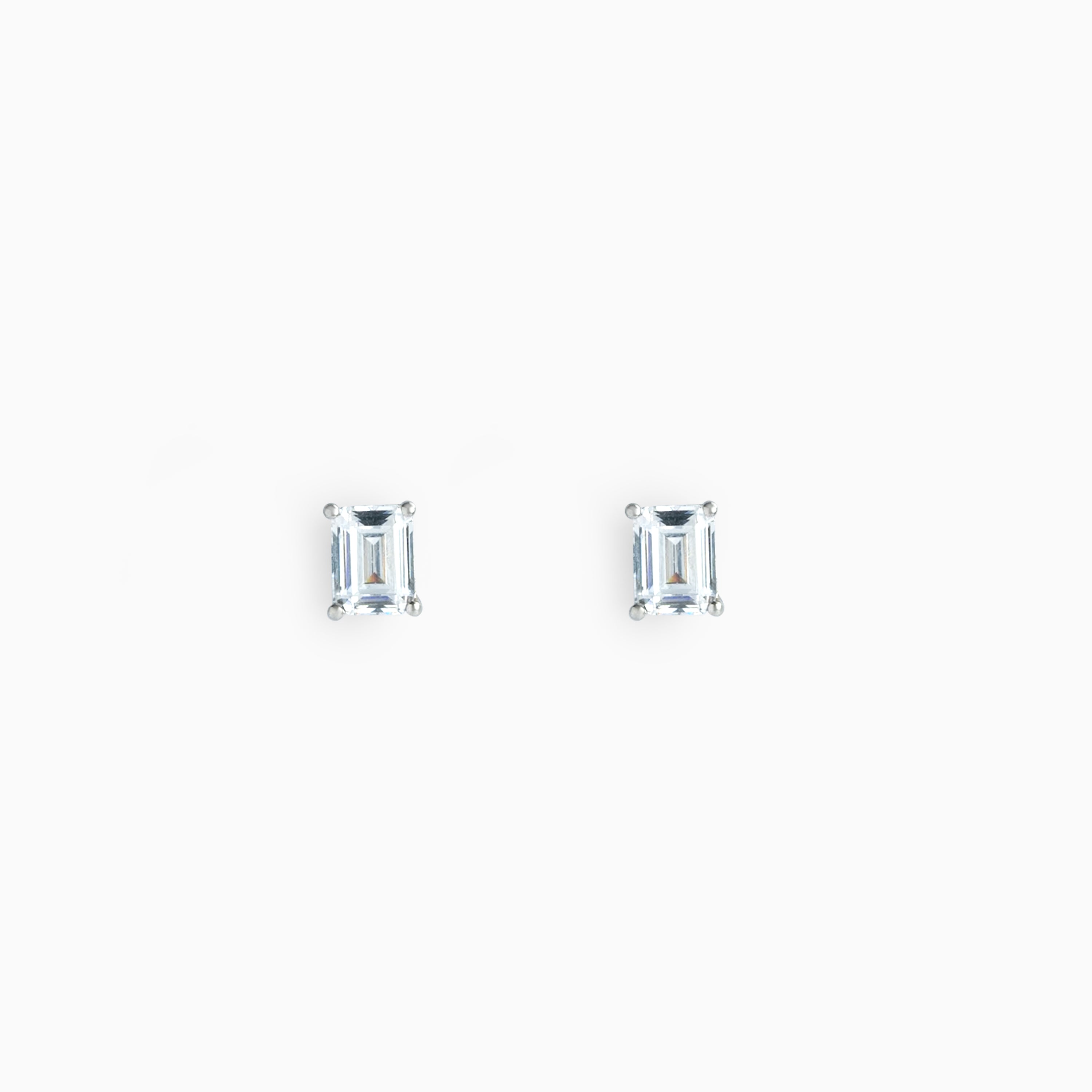Square Cut AD Stone Stud Earrings Ishna