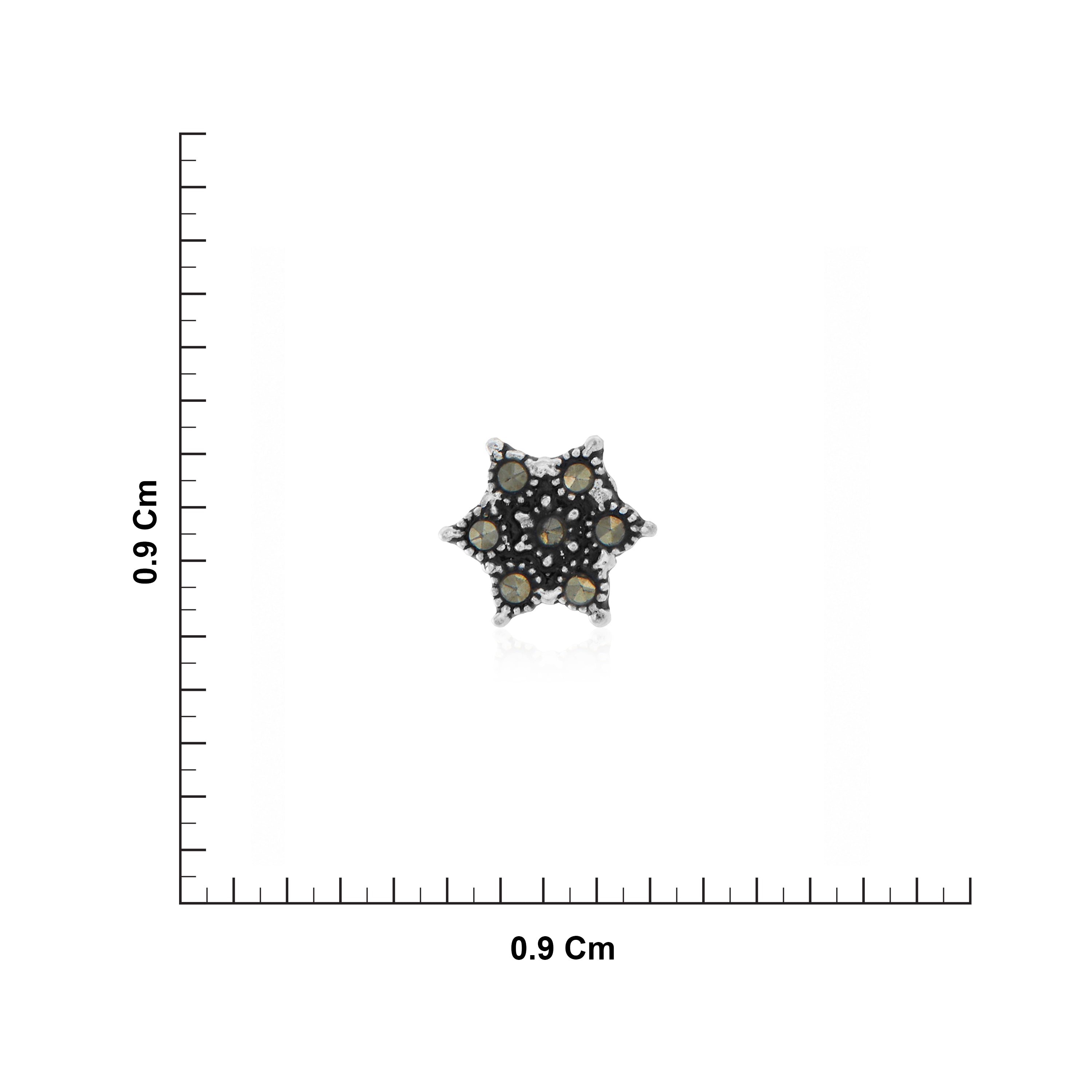 Star Nose Pin in Sterling Silver Ishna