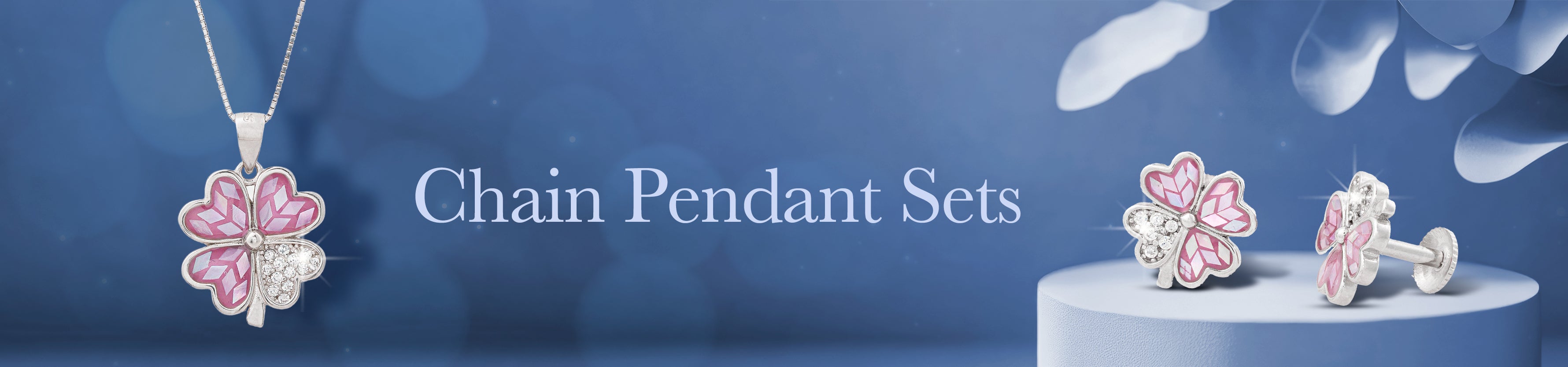 Sterling chain pendant sets Banner Desktop