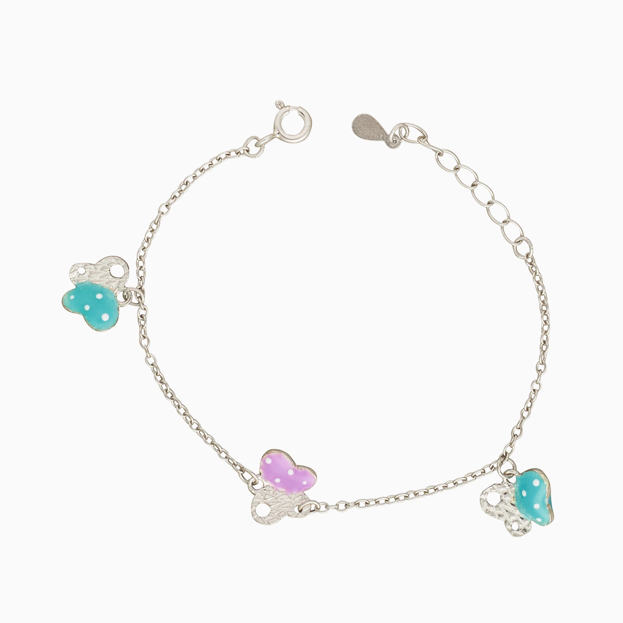 Sterling Silver Butterfly Motif Bracelet Ishna