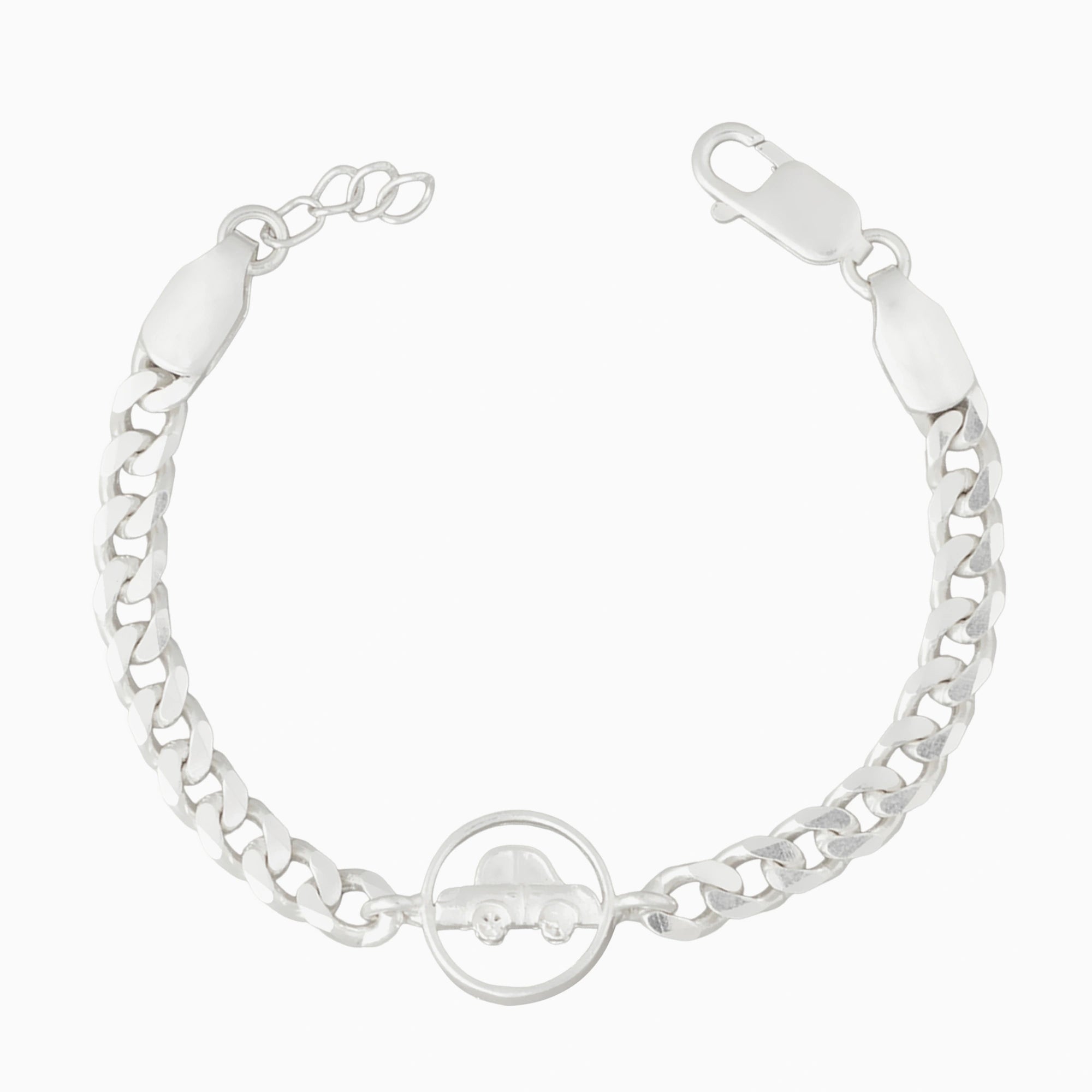 Sterling Silver Car Charm Bracelet
