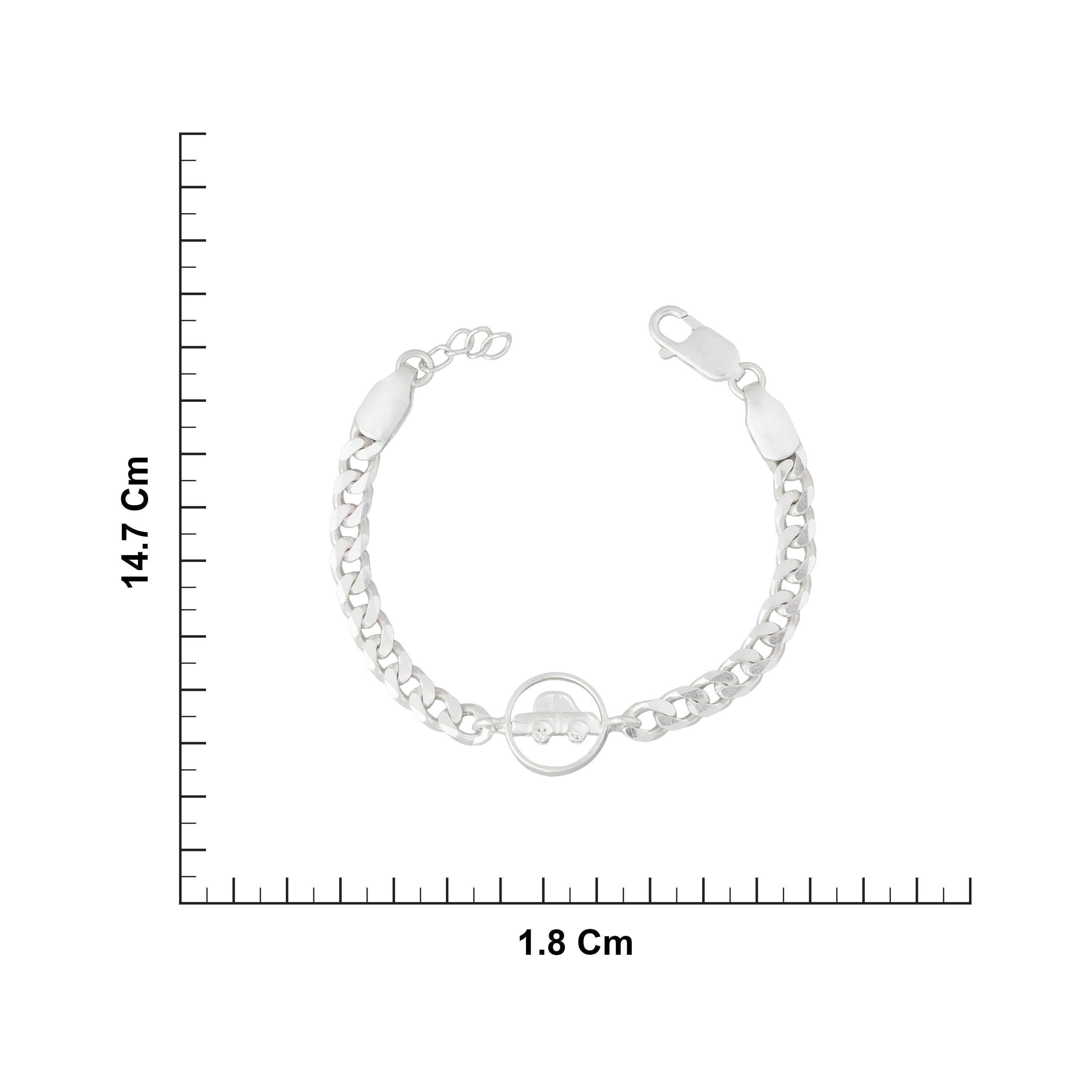 Sterling Silver Car Charm Bracelet Ishna