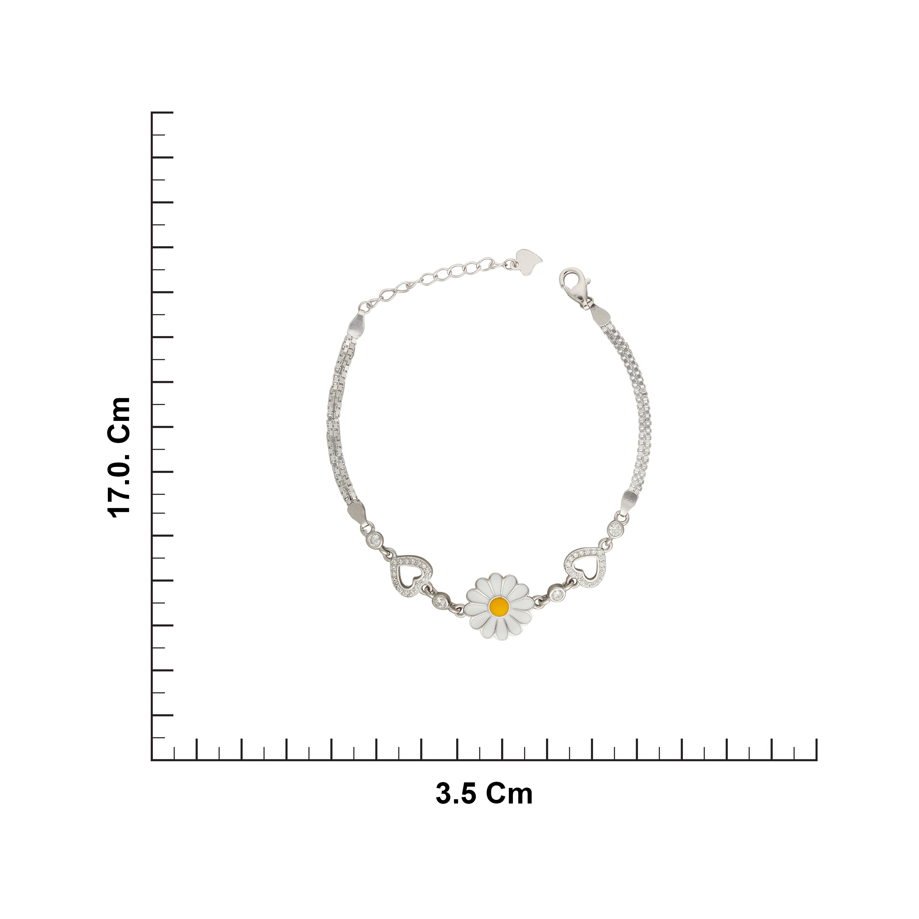 Sterling Silver Daisy Flower Bracelet Ishna