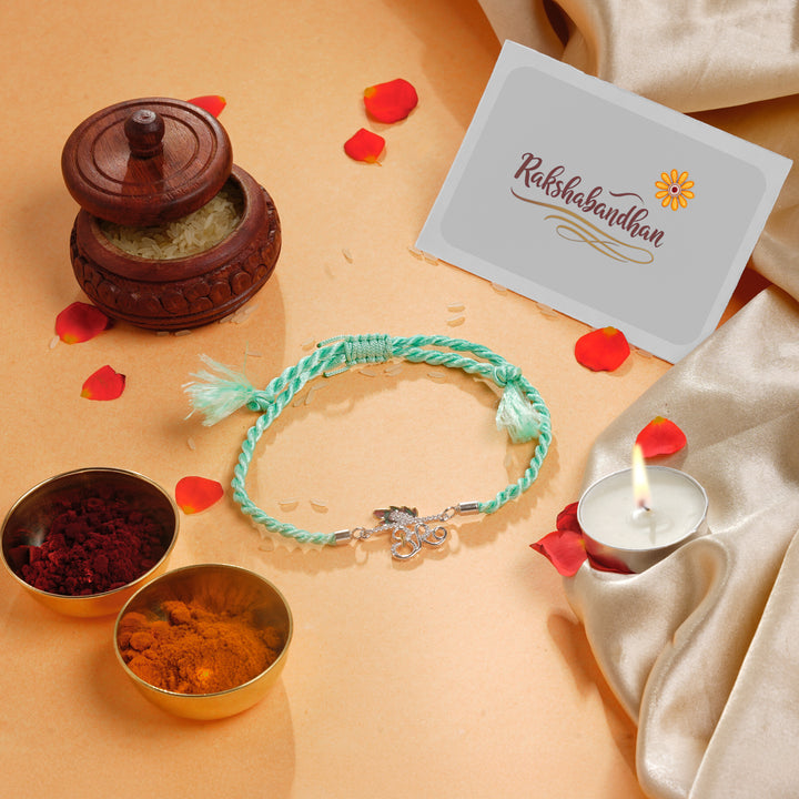 Sterling Silver Designer Raksha Bandhan Rakhi