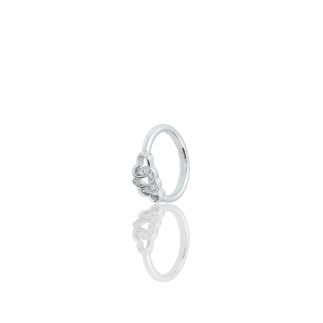 Sterling Silver Heart Ring Ishna