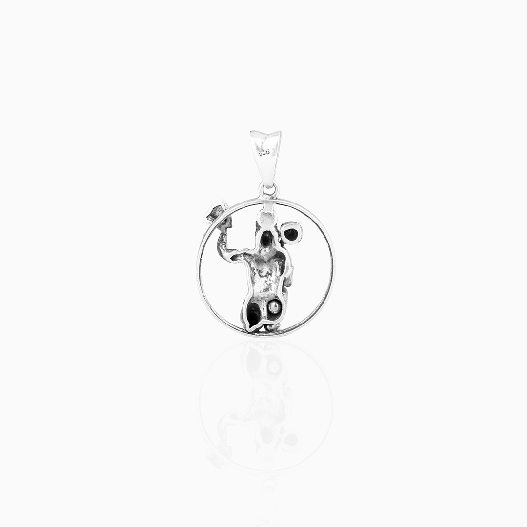 Sterling Silver Lord Hanuman  Pendant Ishna