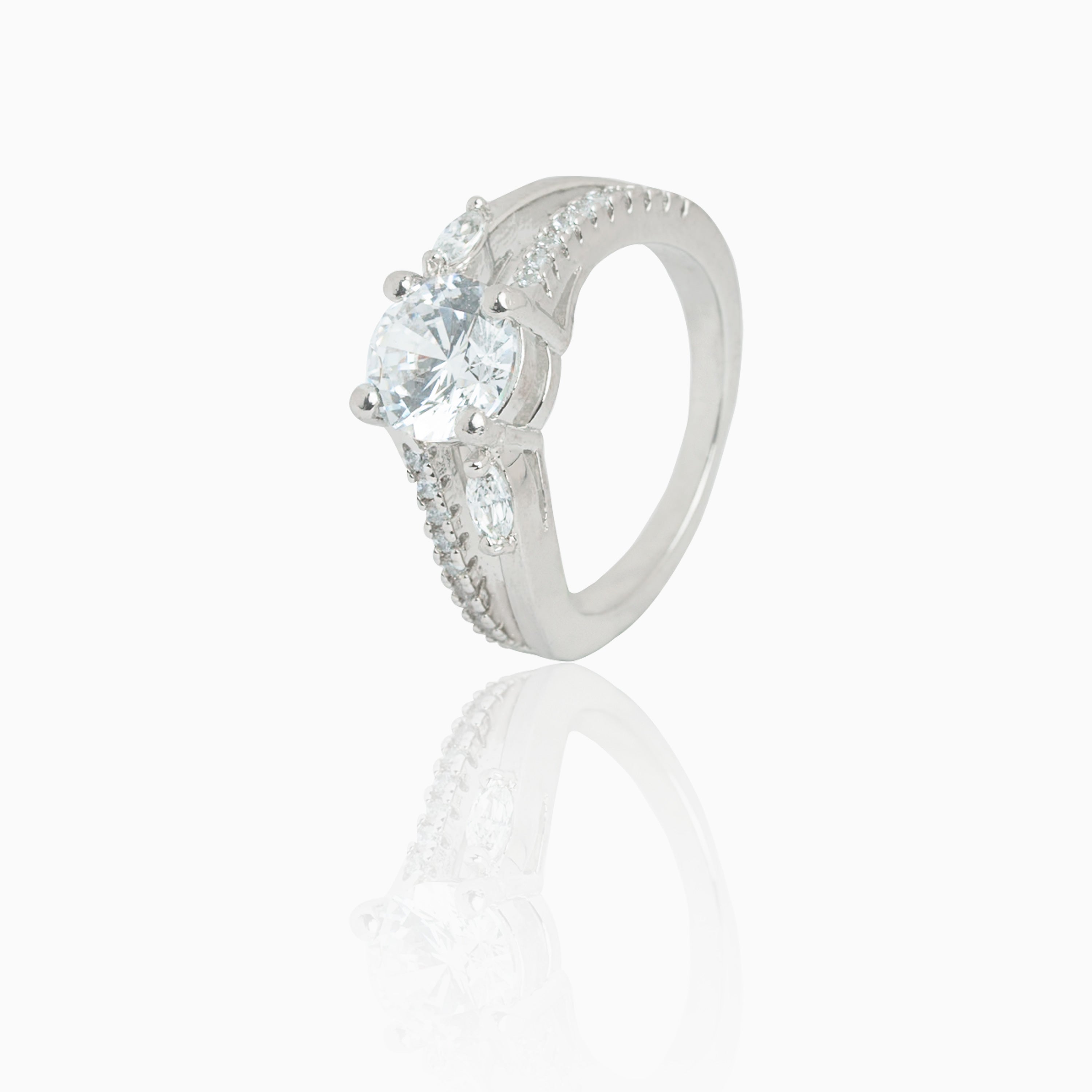 Sterling Silver Side cut design 