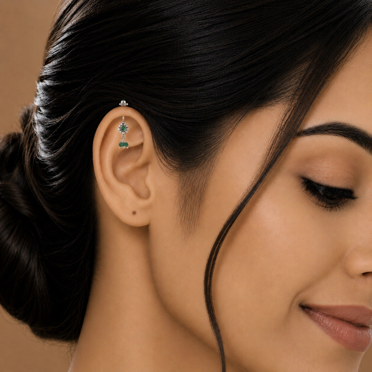 Sterling Silver Teardrop Koppu Earrings Ishna 