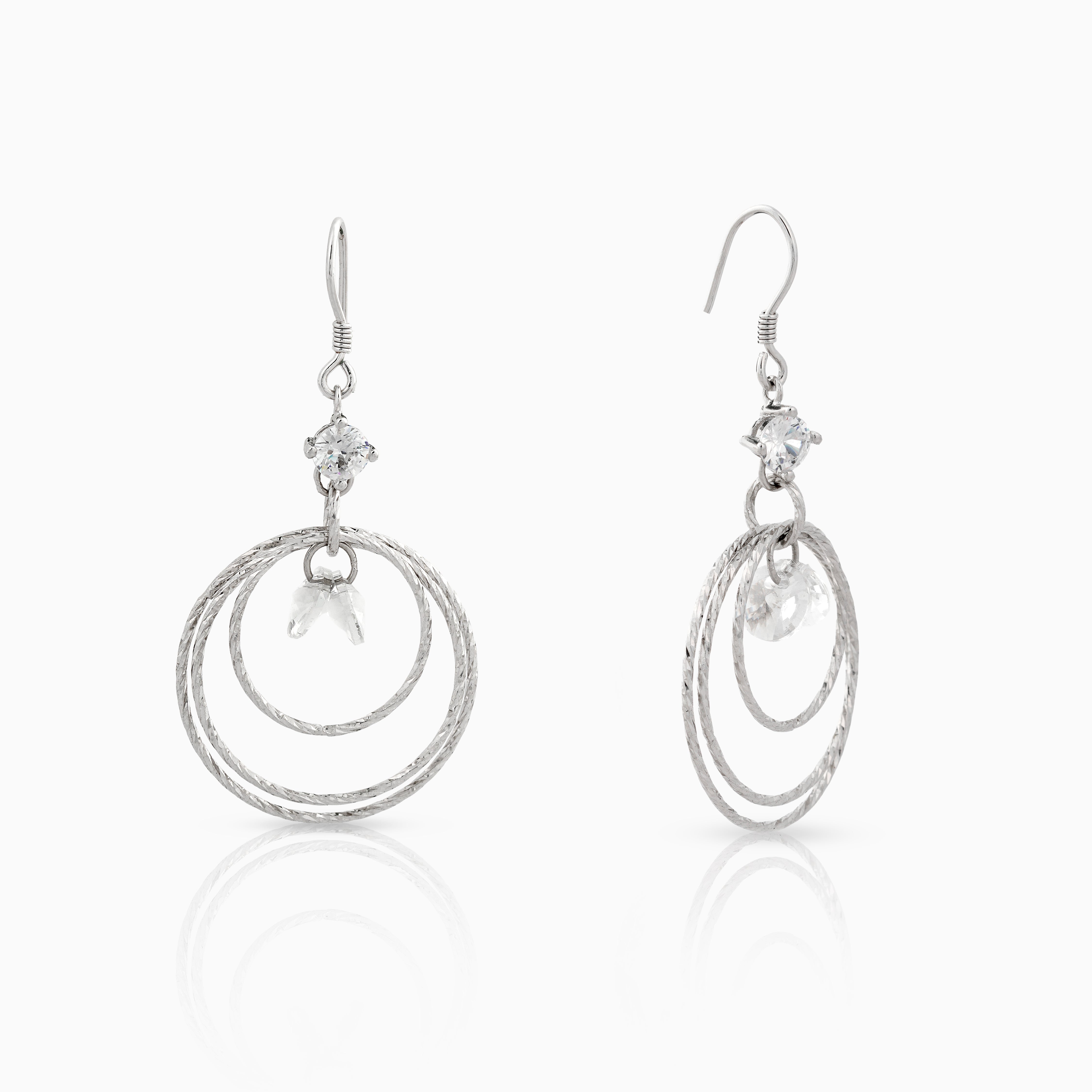 sterling silver circle stud