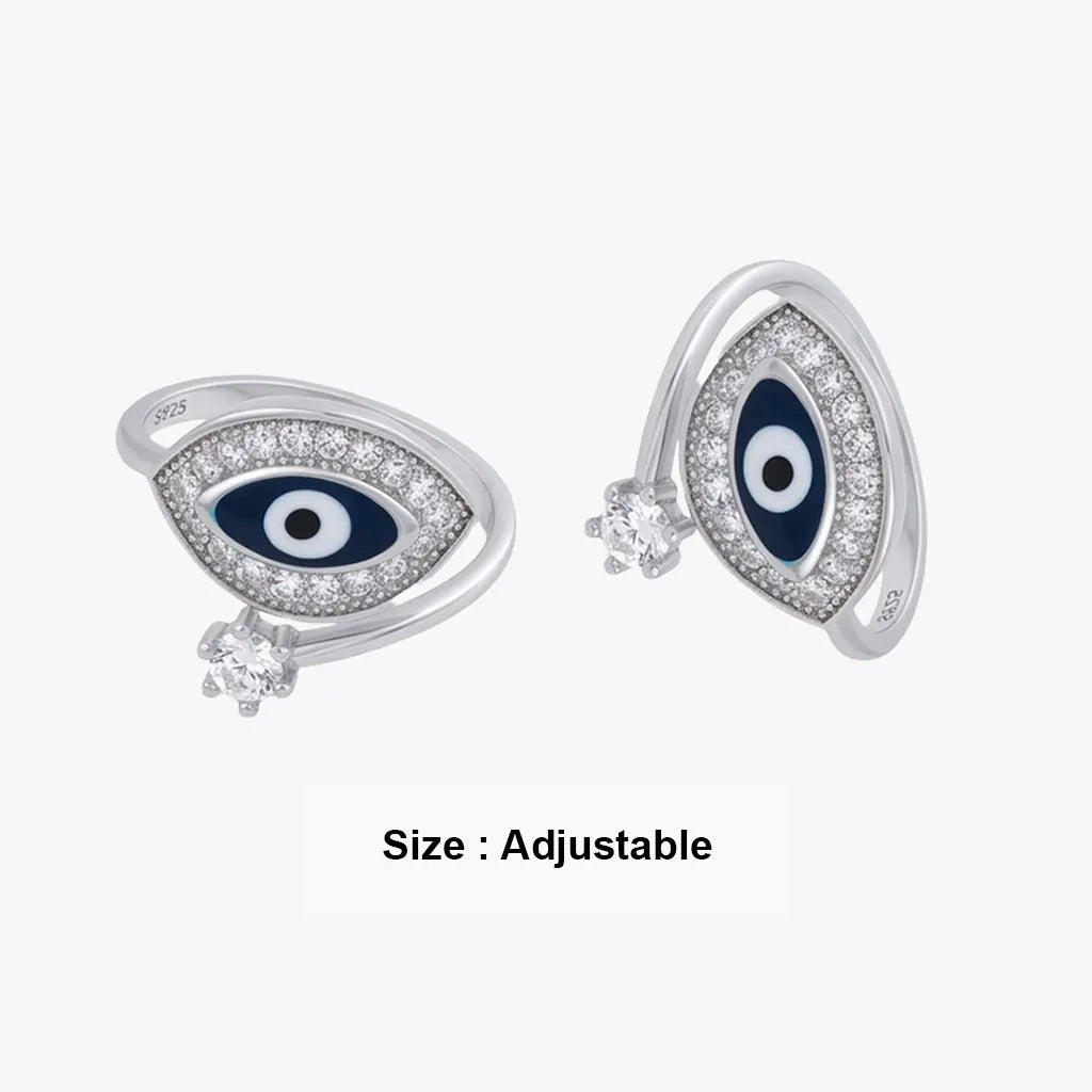 Sterling Silver evil eye metti for women
