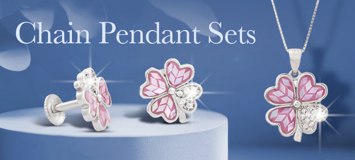 Sterling chain pendant sets Banner Mobile