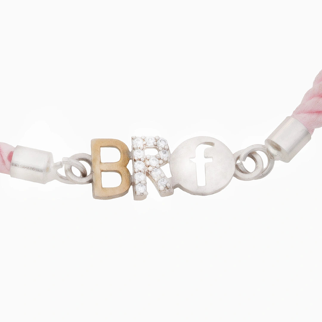 Sterling silver bro rakhi thread Ishna