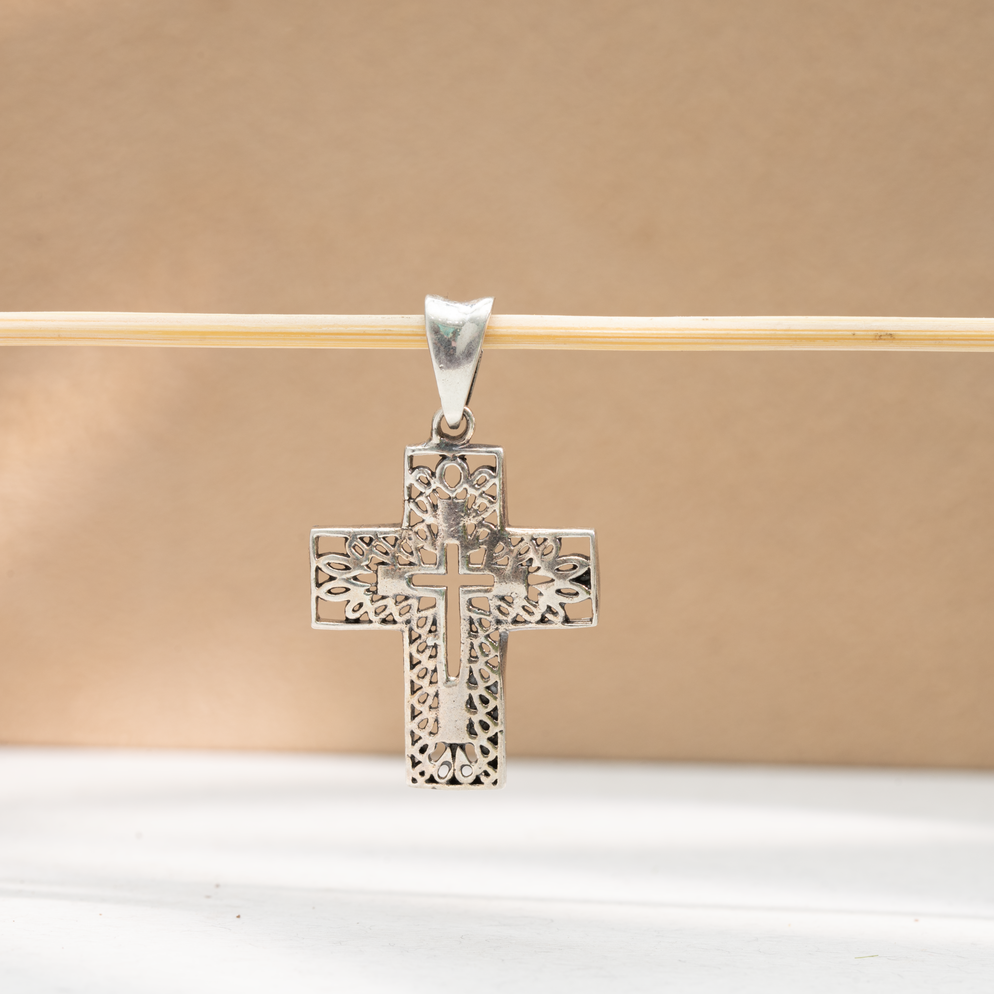 Sterling silver cross pendant jewellery