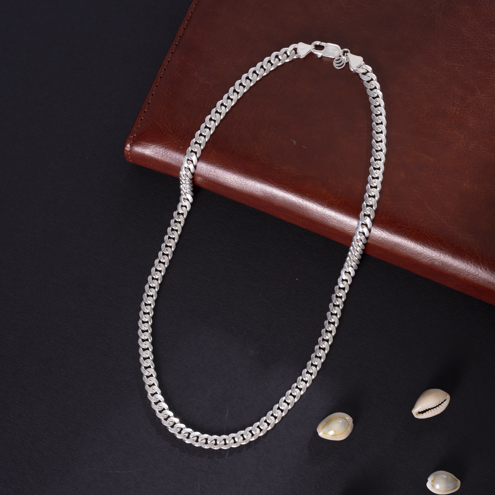 Sterling silver curb link chain
