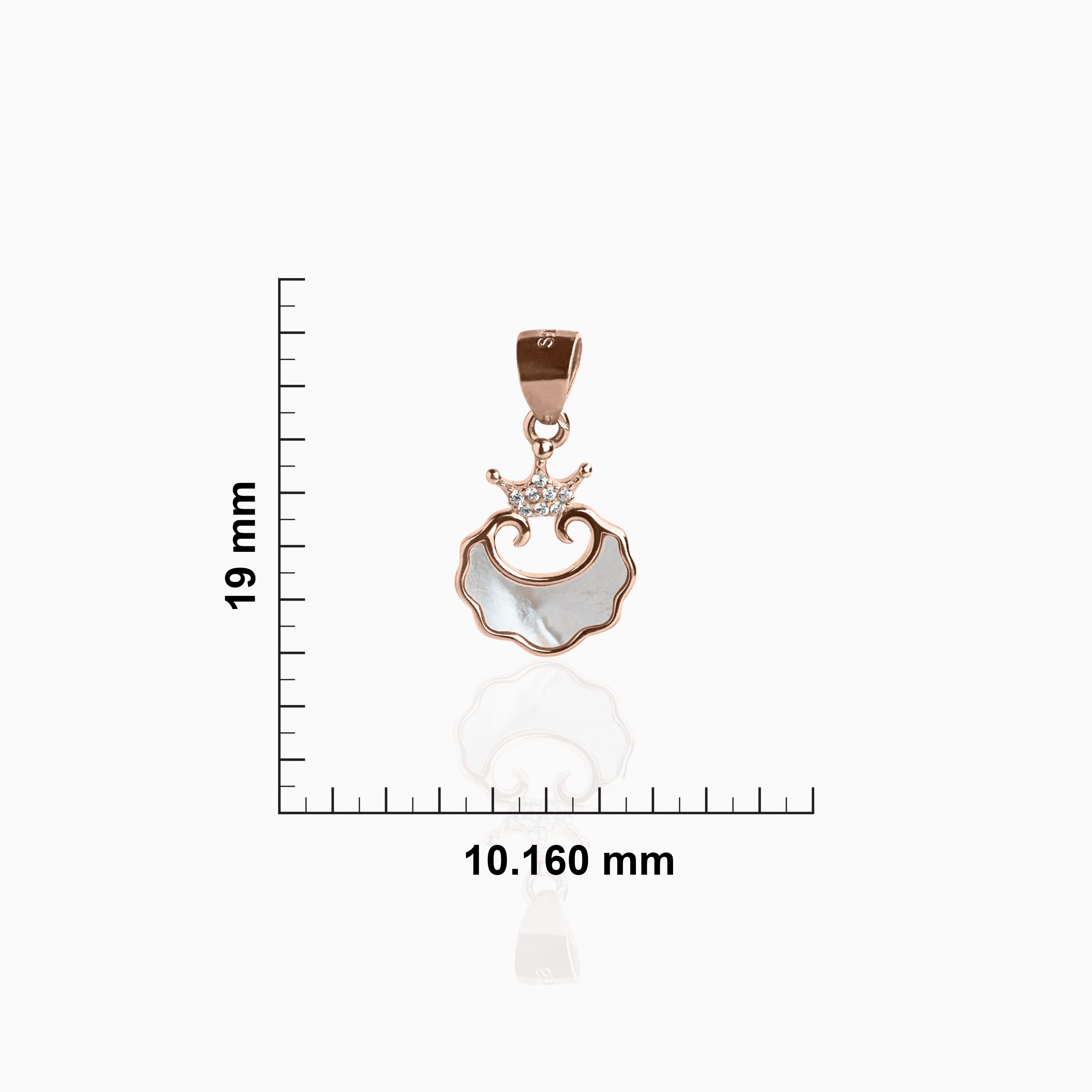 Sterling silver floral outline pendant