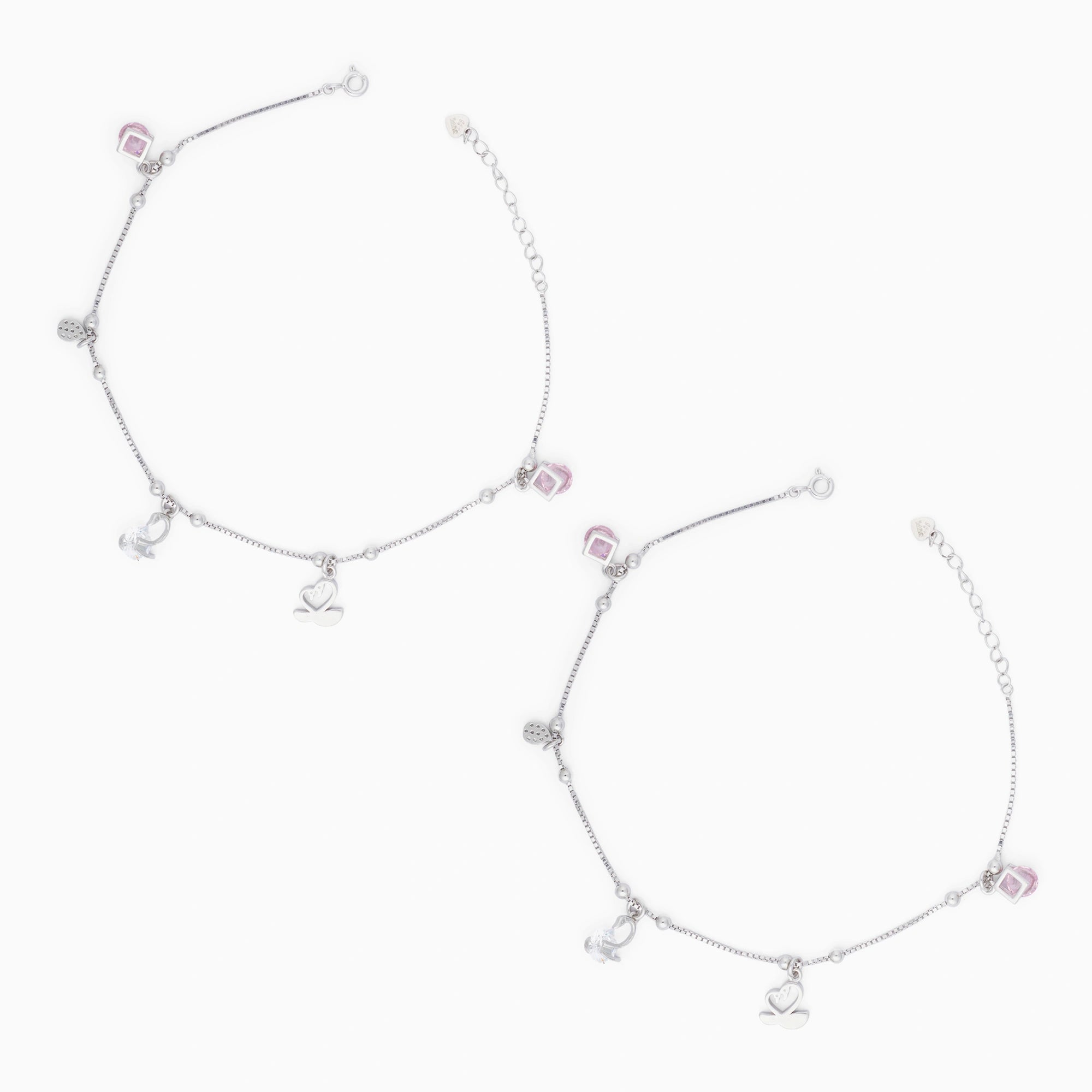 Swan Charm Motif Anklet Ishna