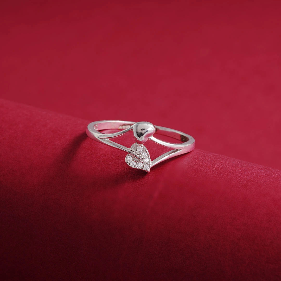 Swan inspired silver ring jewellery