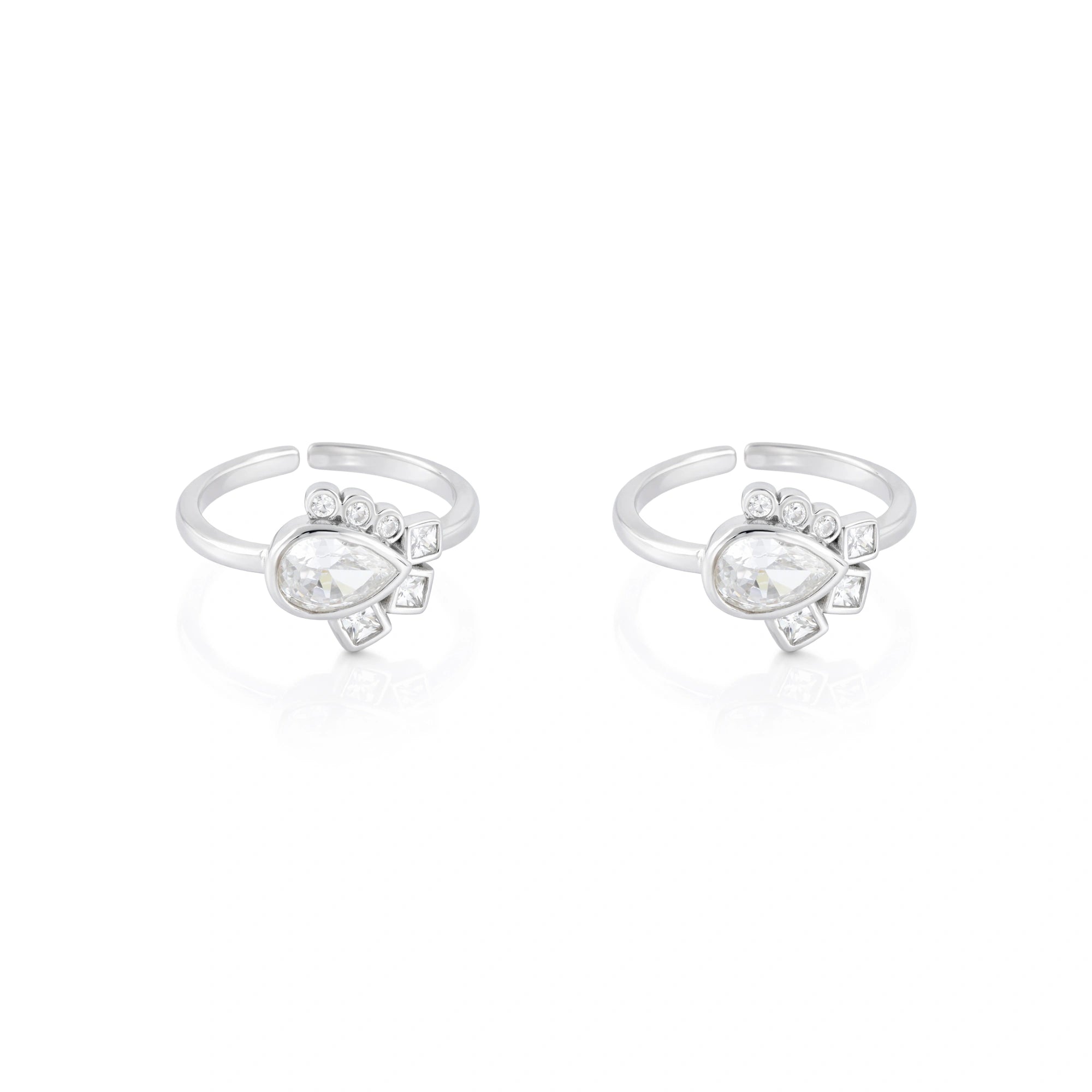 Teardrop Toe Ring Ishna