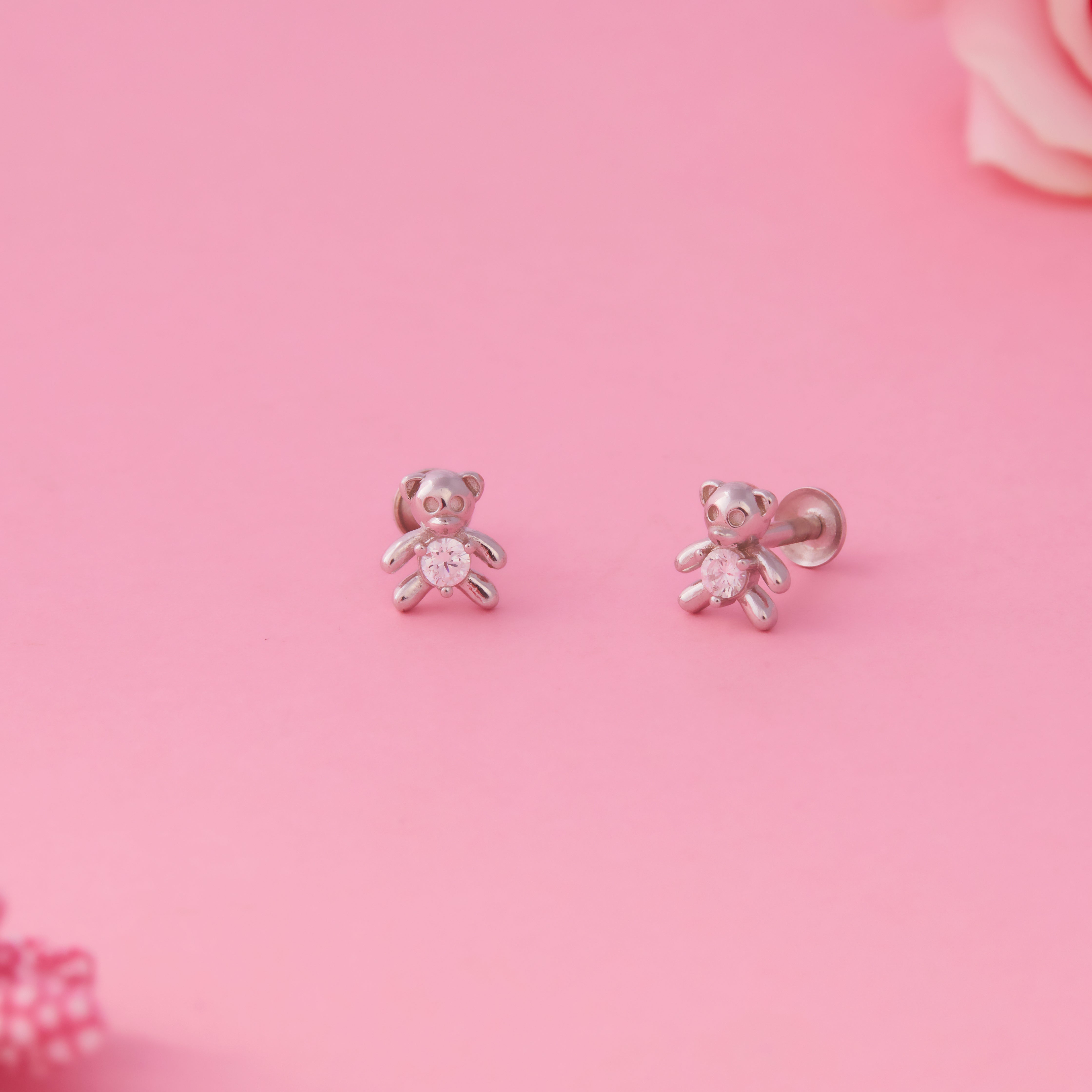  Teddy Bear Stud Earrings Ishna