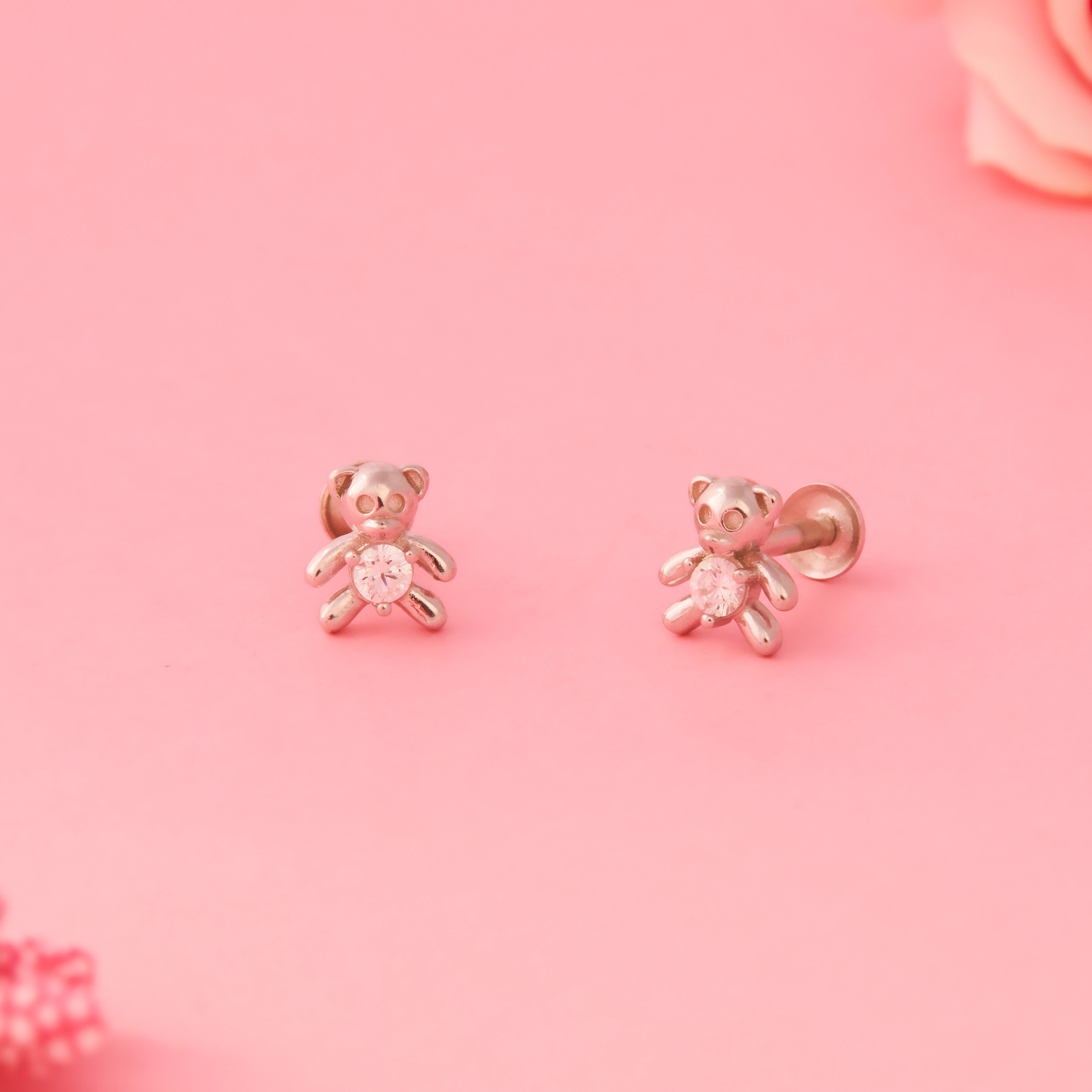 Teddy Bear Stud Earrings Ishna