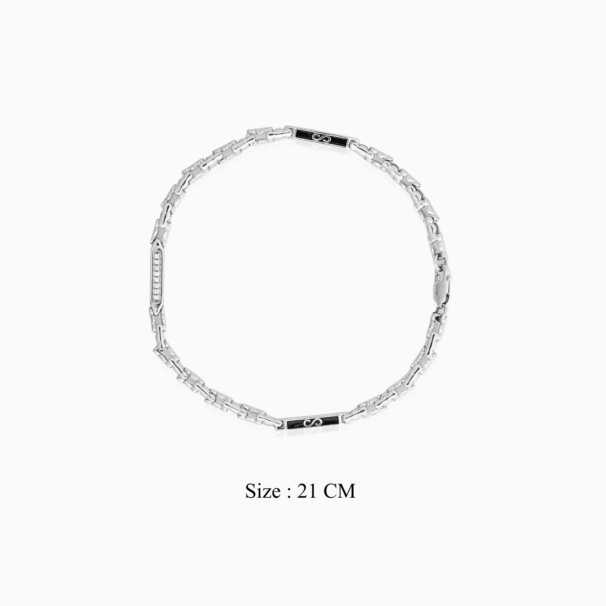 Timeless infinity motif silver bracelet