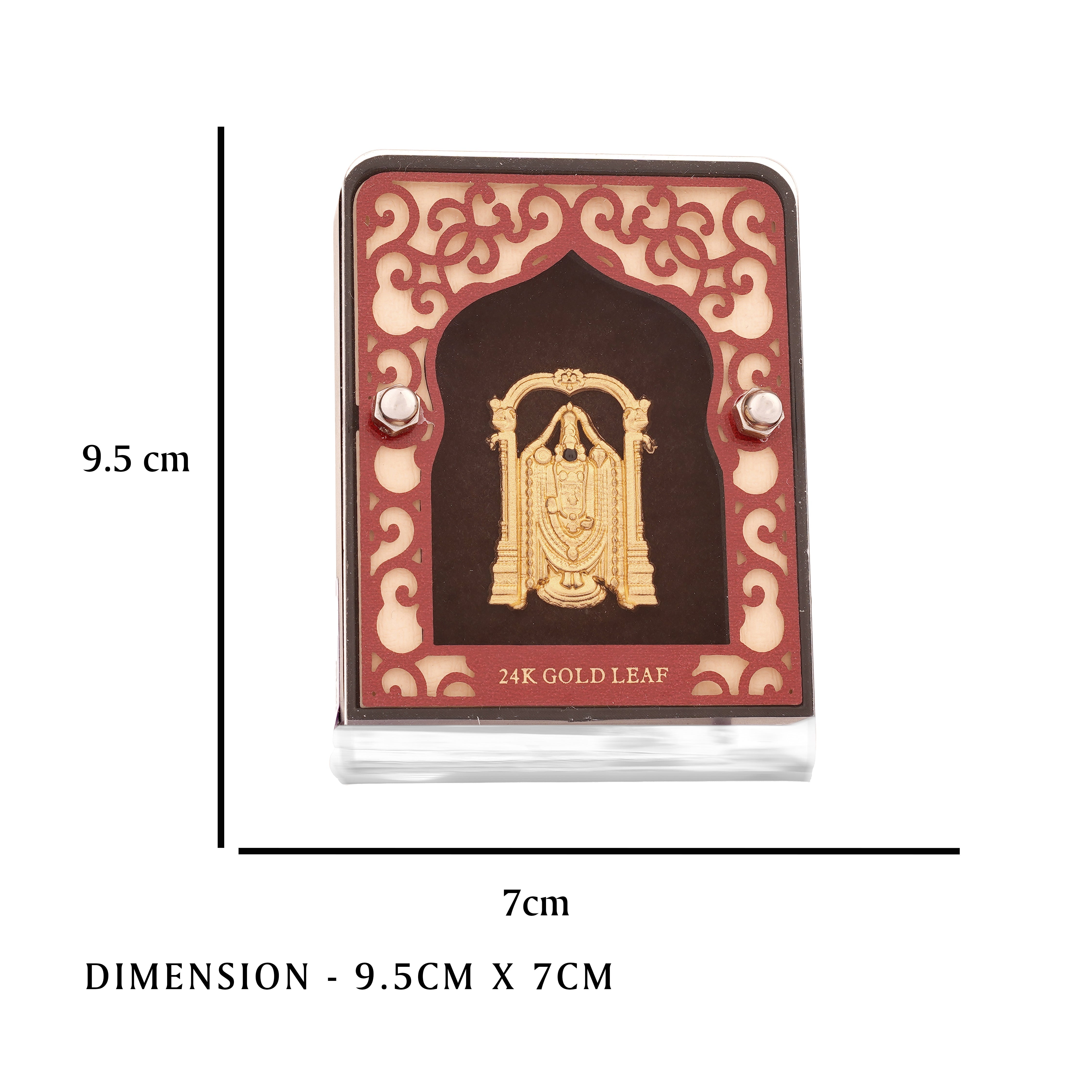 Tirupati Balaji Gold Leaf Religious Frame Gift