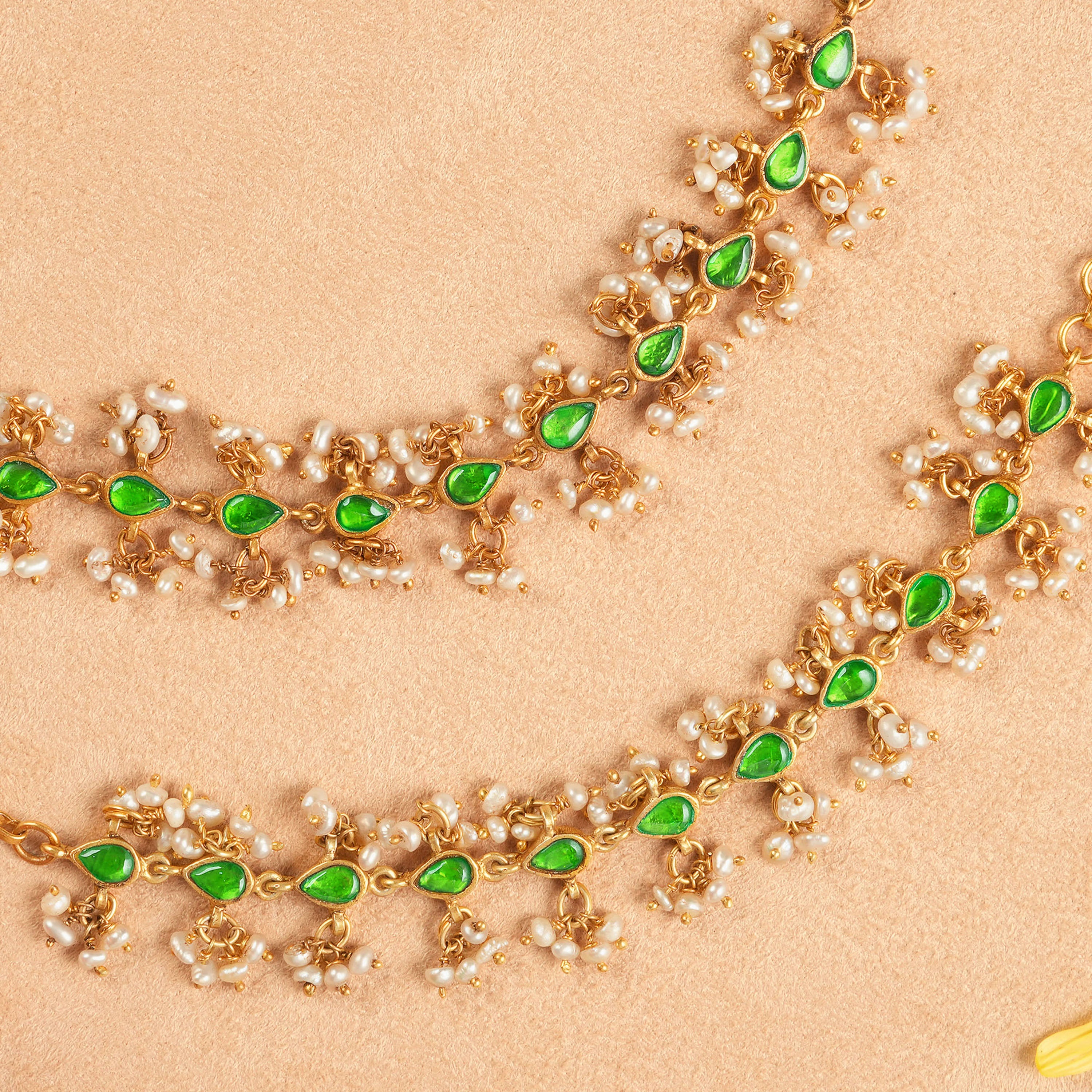 Traditional Bridal Temple Mattal Gold Plated Ishna