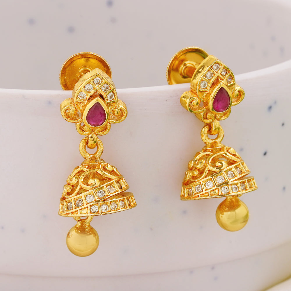 Traditional South Indian Jhumka Earrings