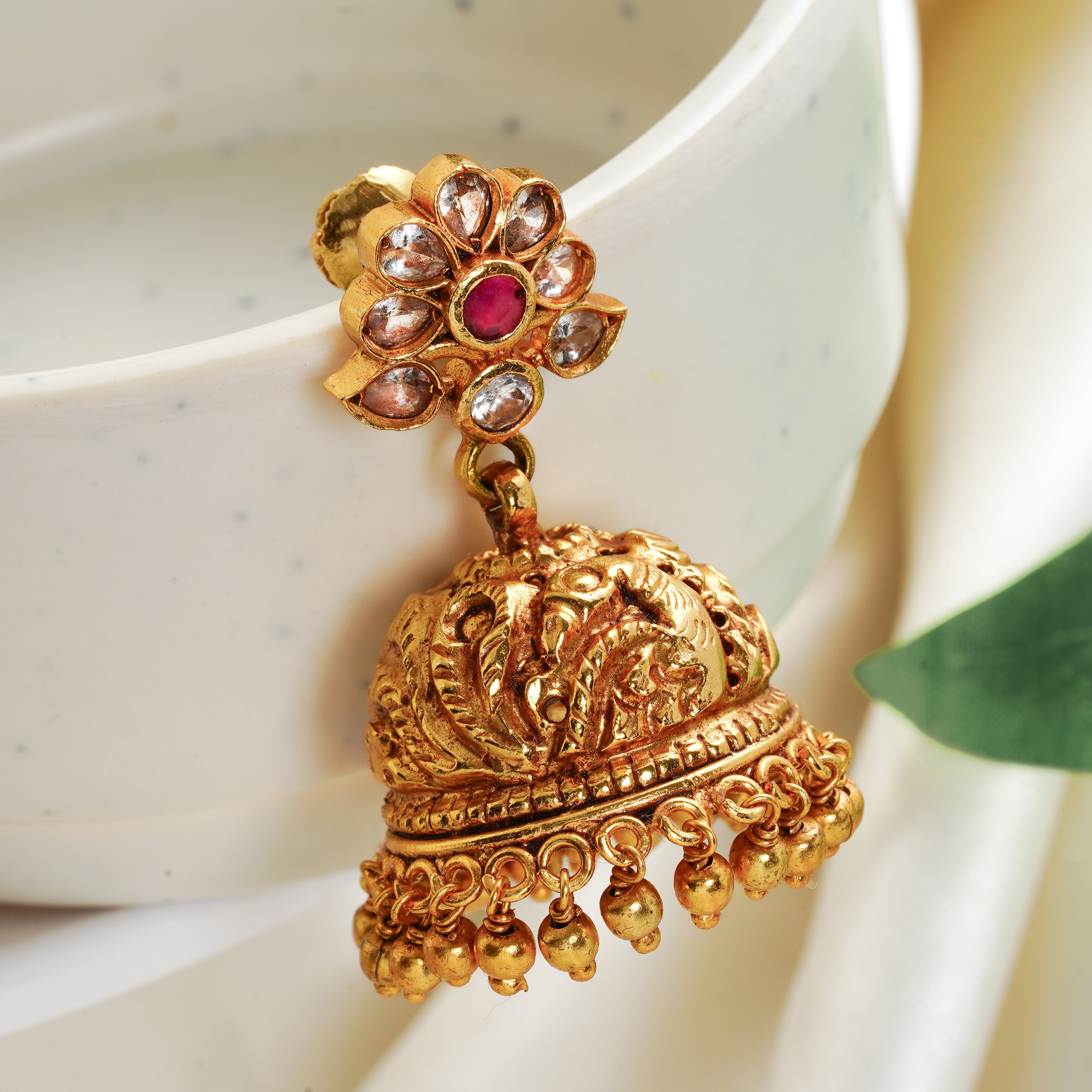 Traditional Temple Jhumkas for Women