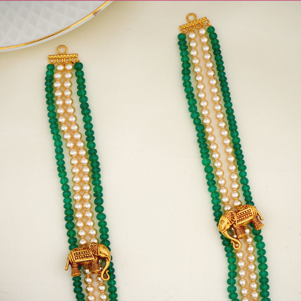 Traditional Triple Layer Haram Necklace