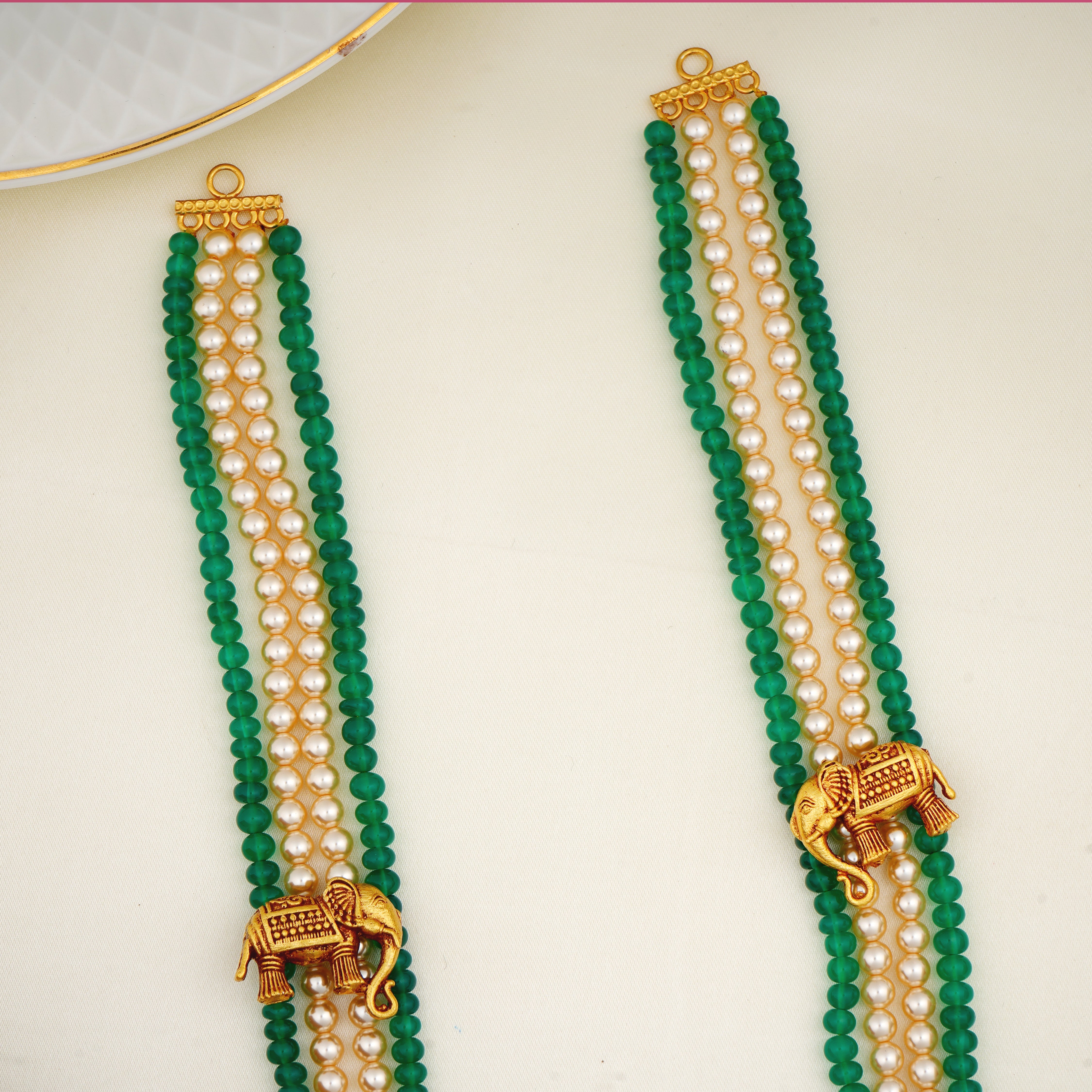 Traditional Triple Layer Haram Necklace