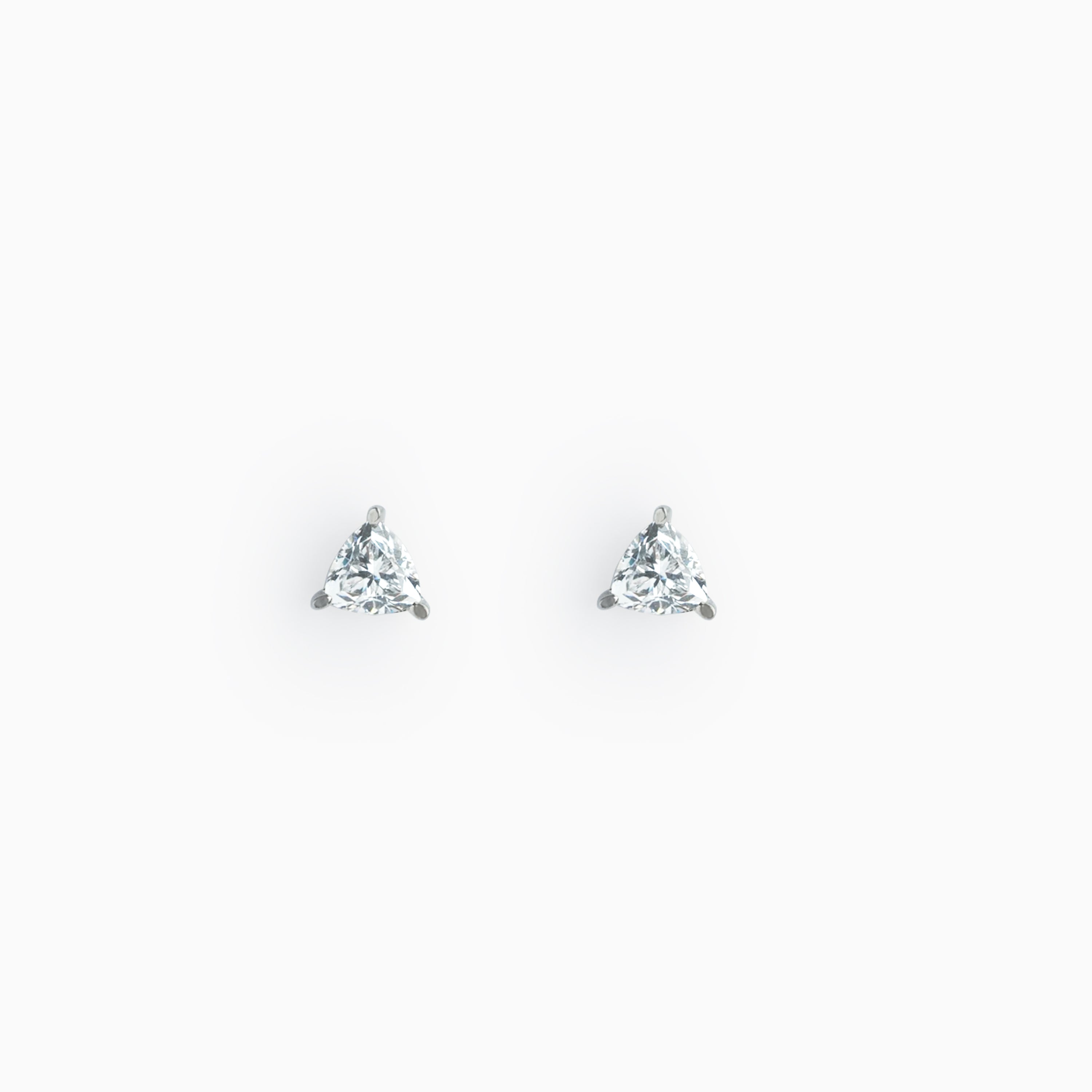 Trillion Cut Stud Earrings Ishna
