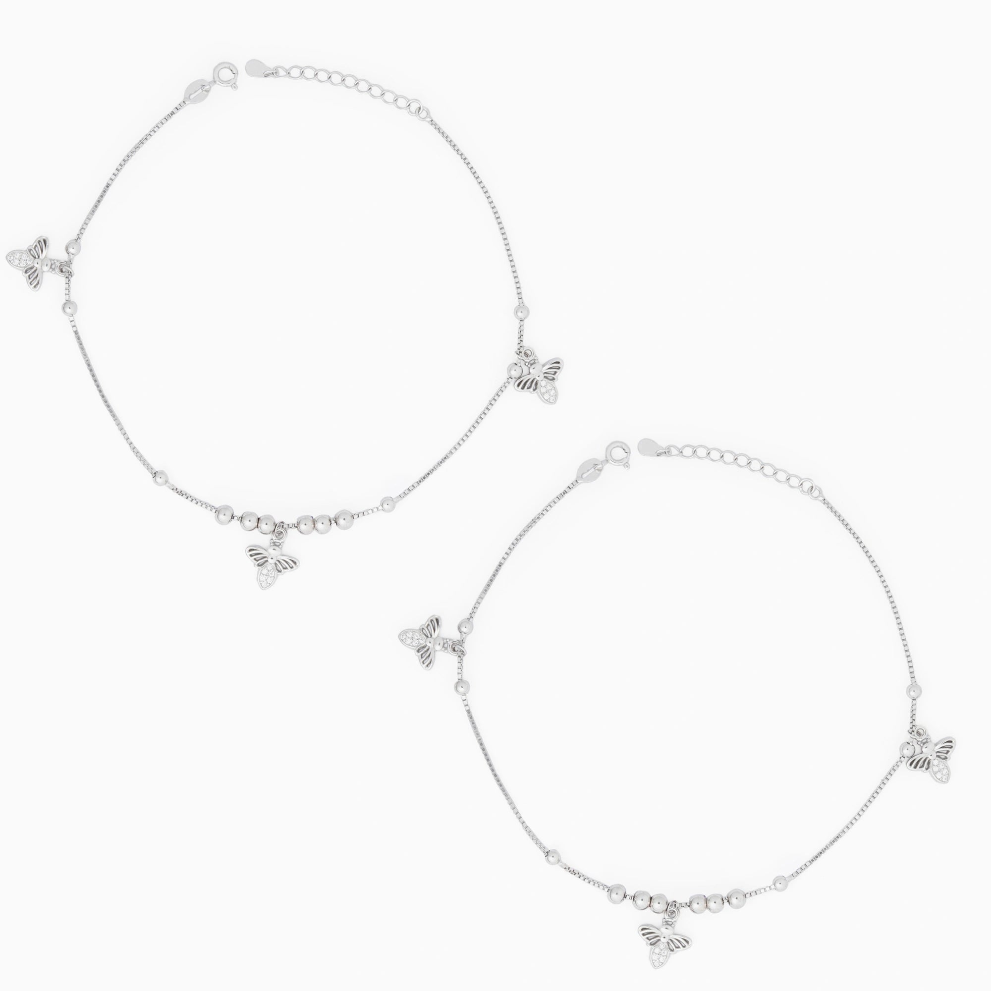 Triple Bee Motif Anklet Ishna