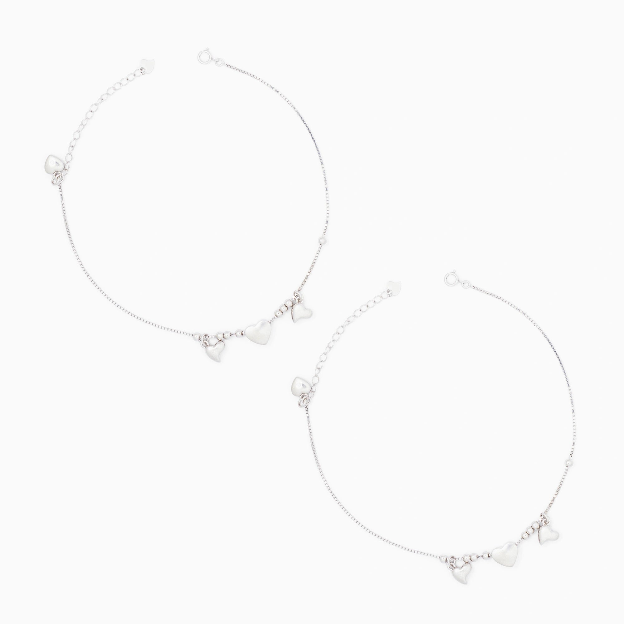 Triple Heart Motif Anklet Ishna