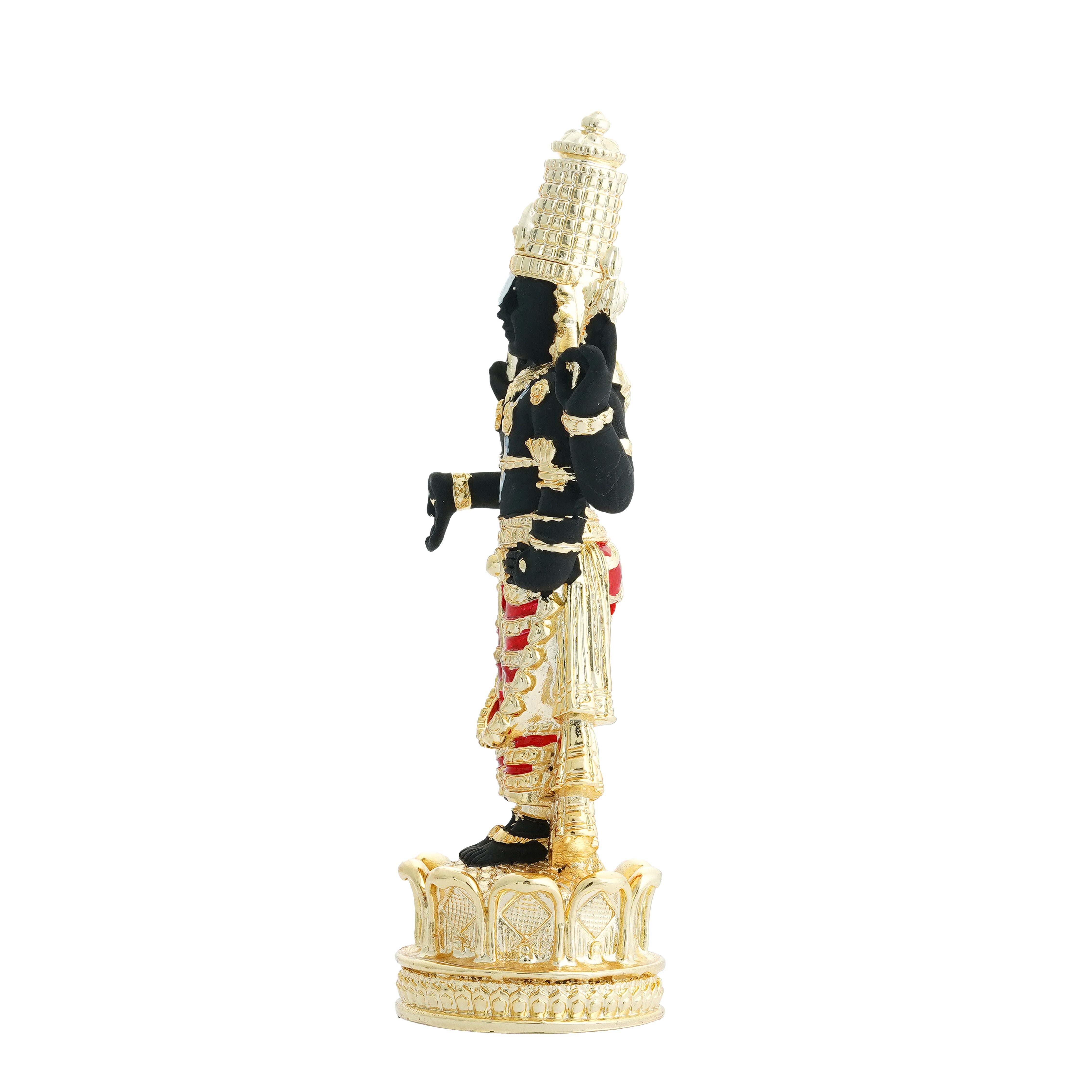Venkateshwara Murti Silver and Gold Plated