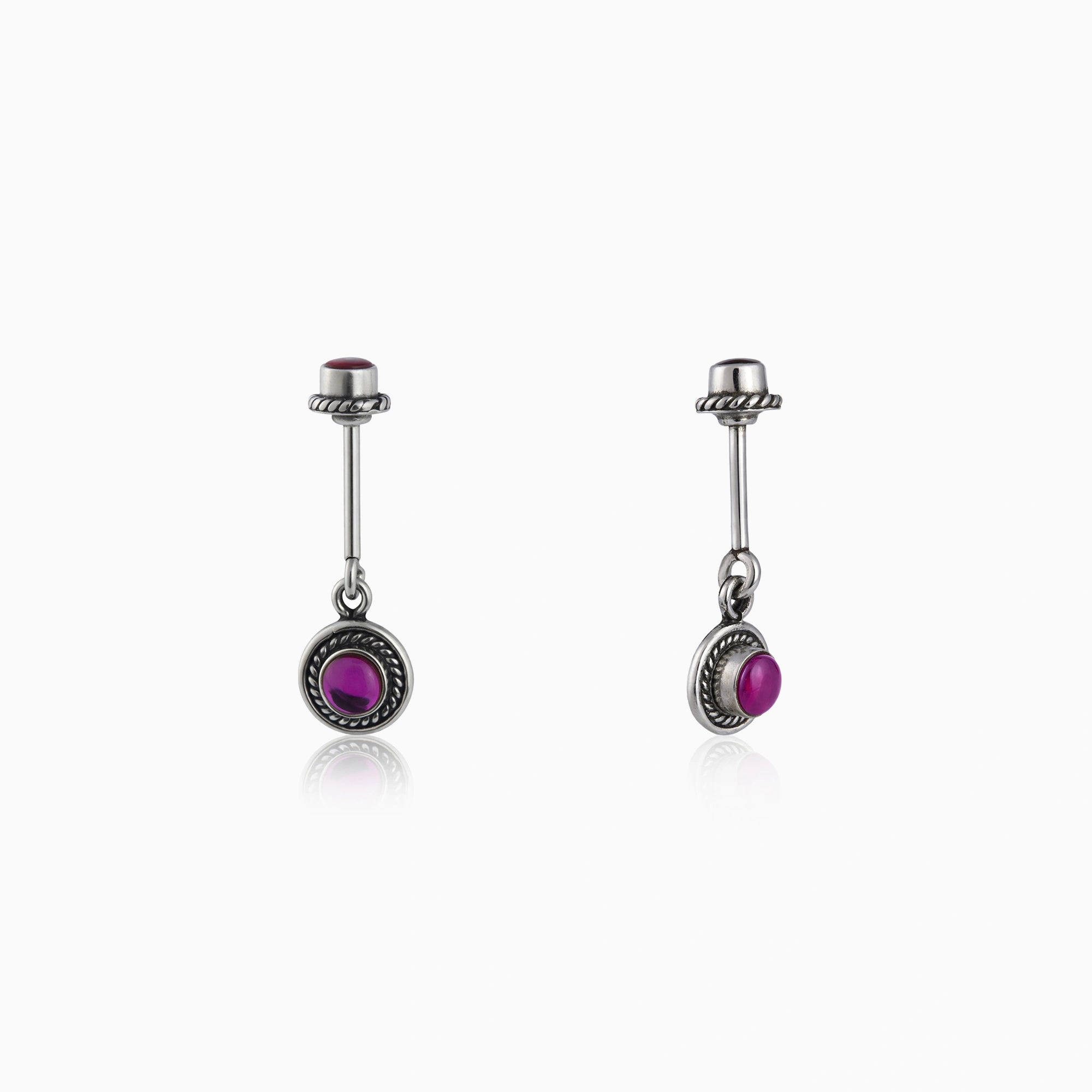 Vintage Purple Koppu Earrings Ishna