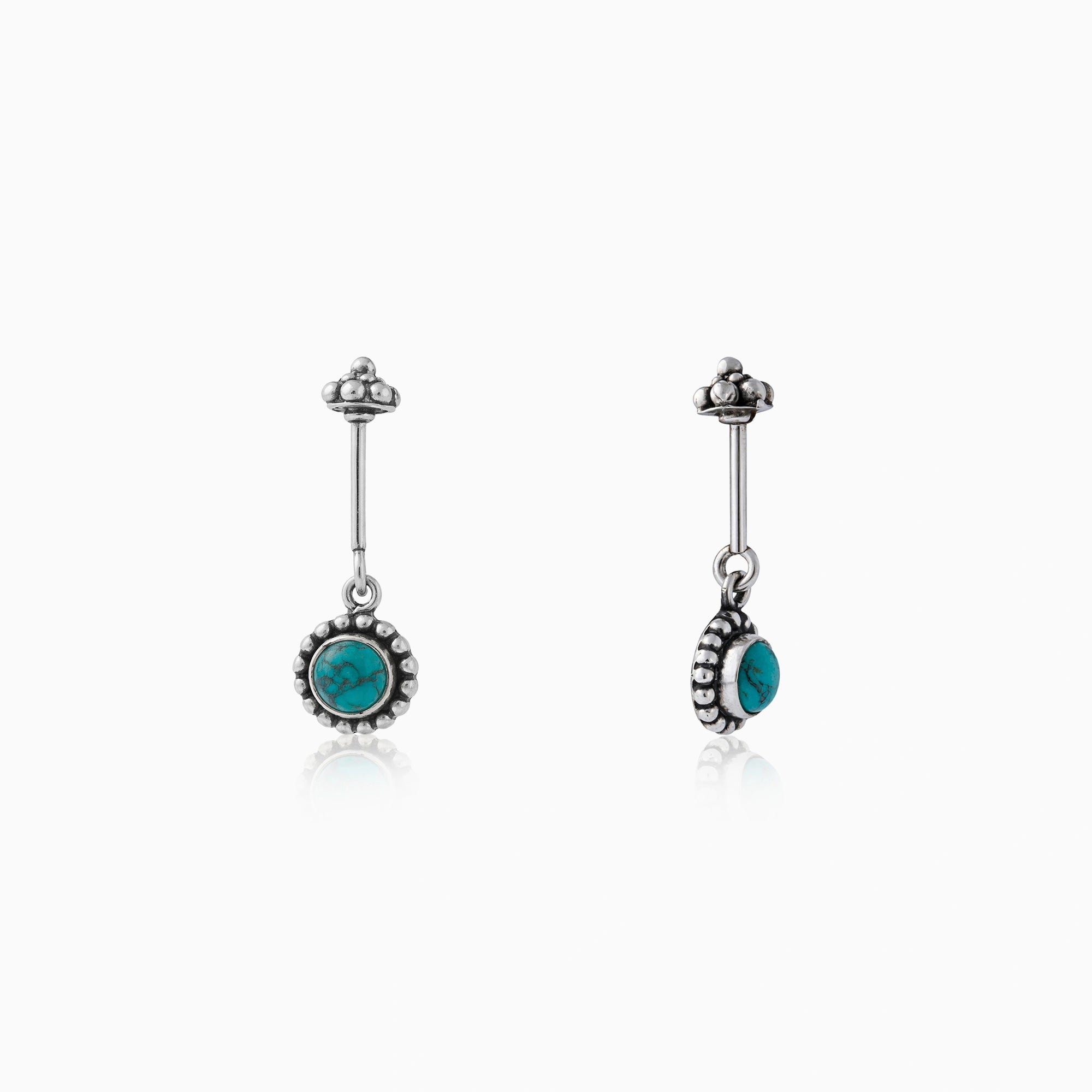Vintage Turquoise Koppu Earrings Ishna
