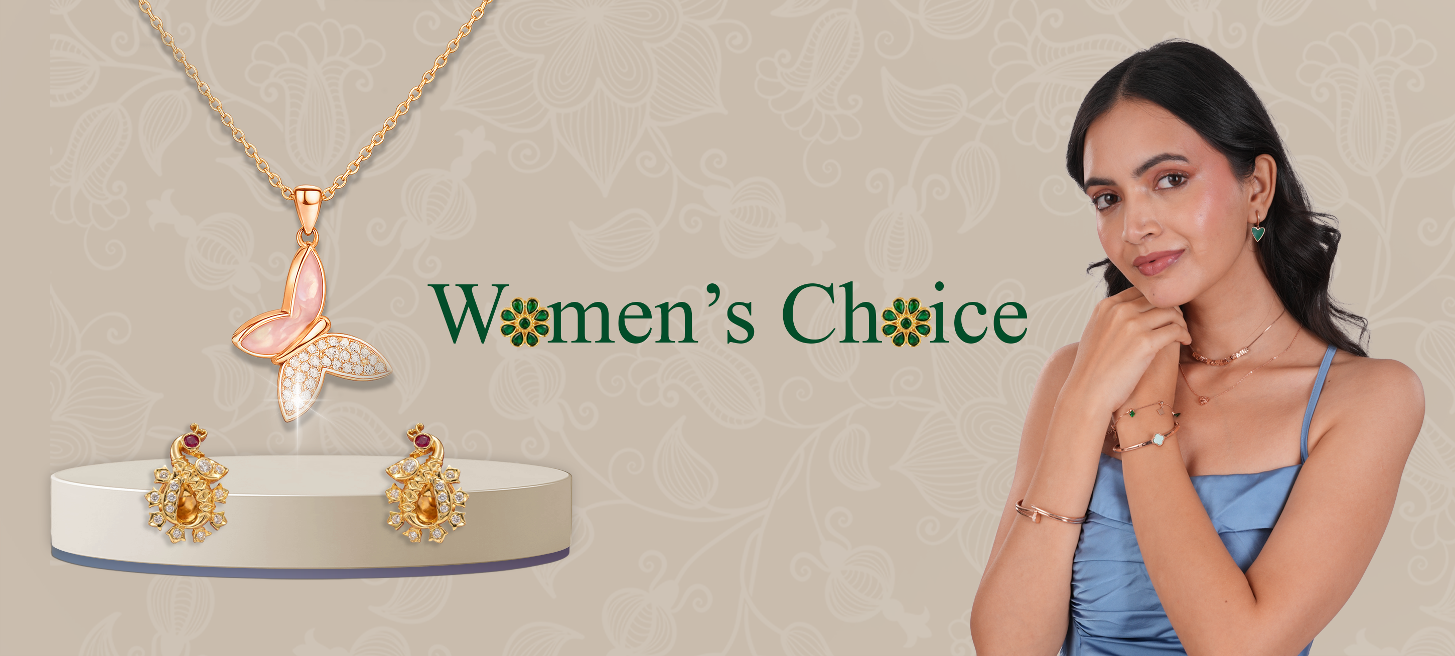 Womens Silver Jewellery Collection Banner Mobile