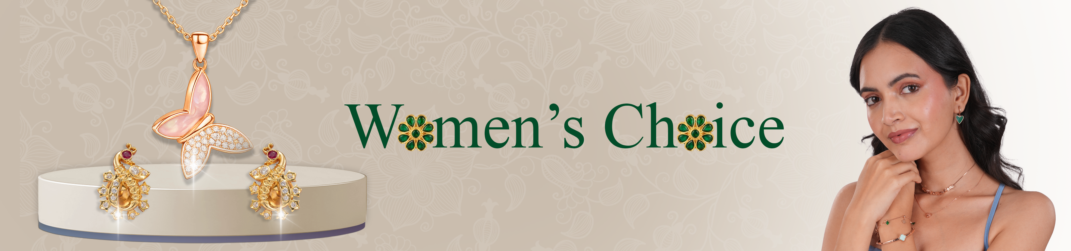 Womens Silver Jewellery Collection Banner Desktop