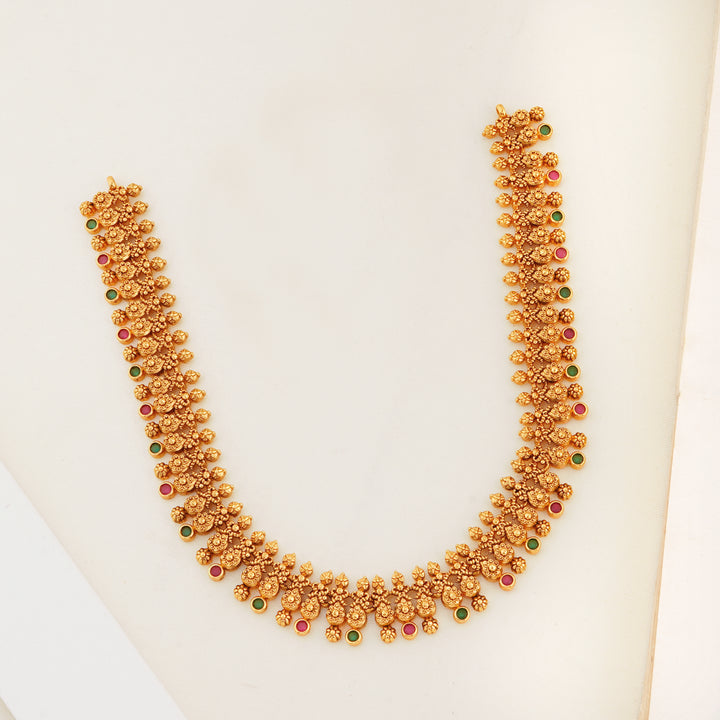 Wedding jewellery floral design necklace with matching studs