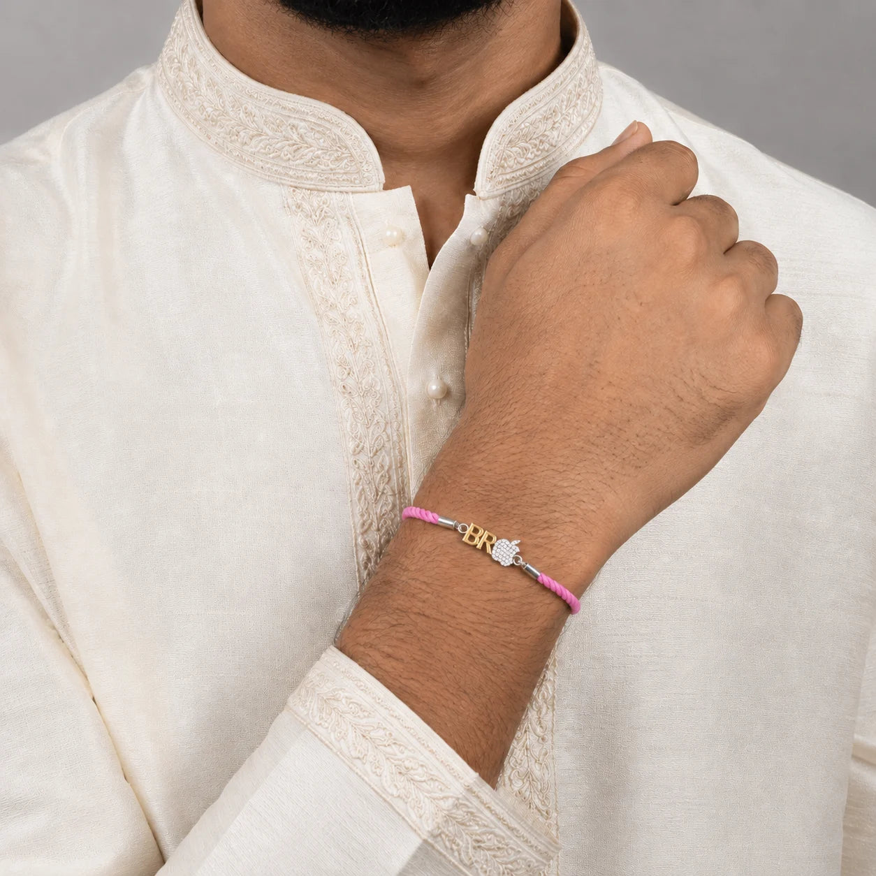 Silver Apple Rakhi