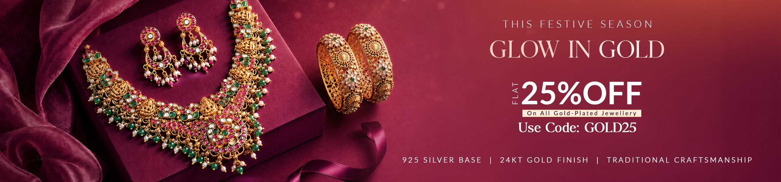 Festive Wear Jewellery Collection Banner Desktop