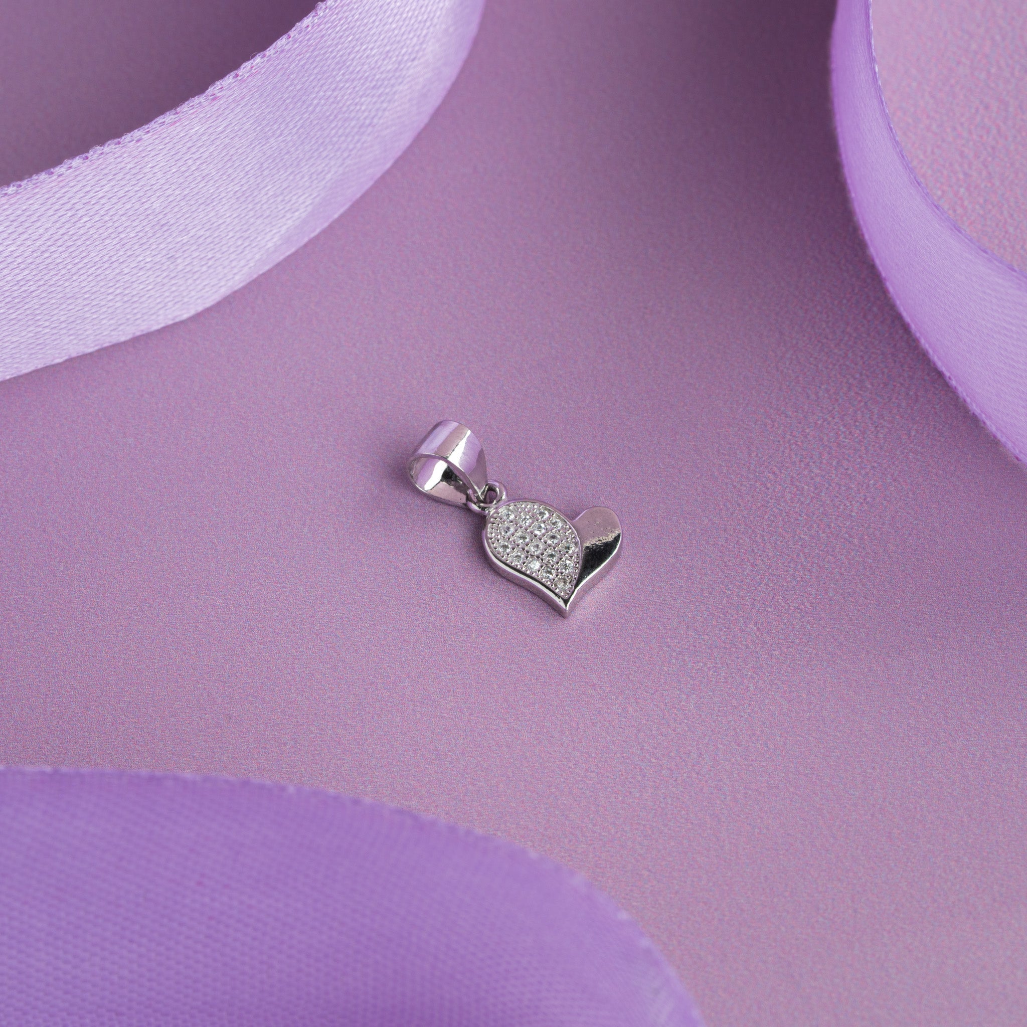 crystal heart jewellery