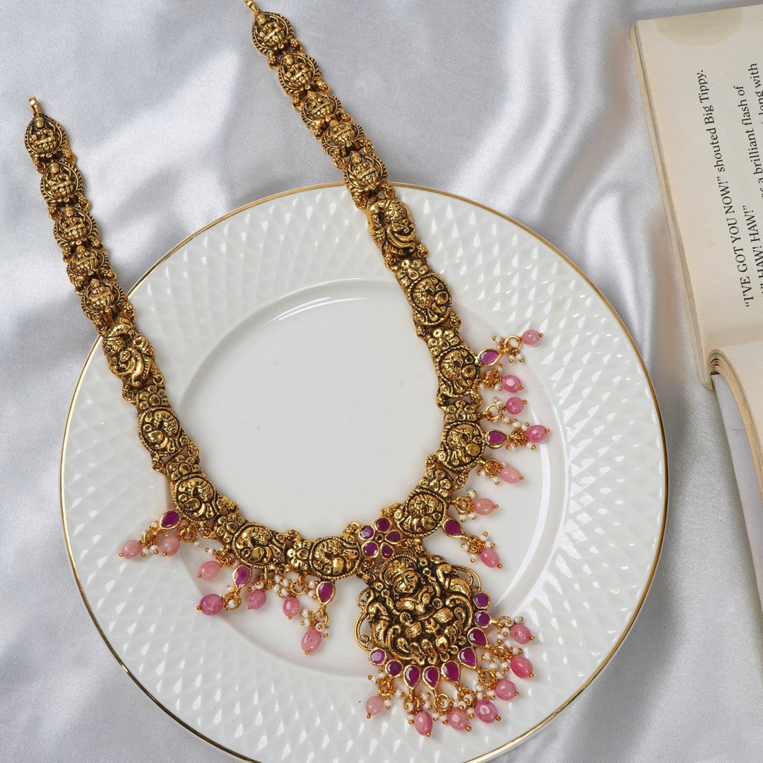 Deep Nagas Lakshmi Malai - Pink BeadsMalaiIshna