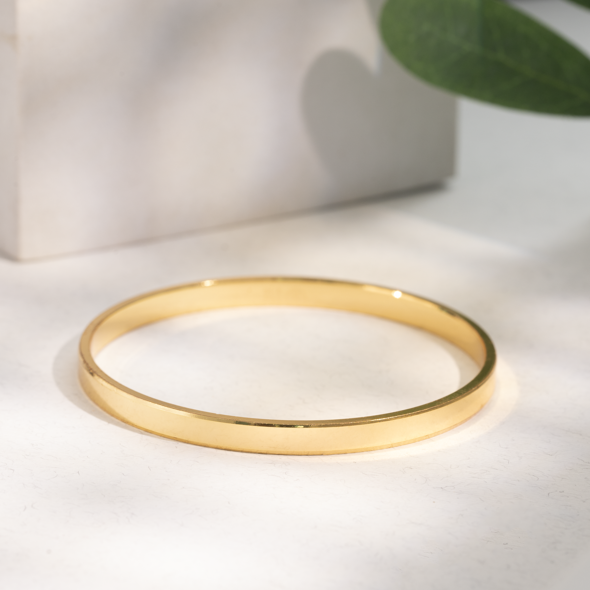 elegant gold kada for daily wear