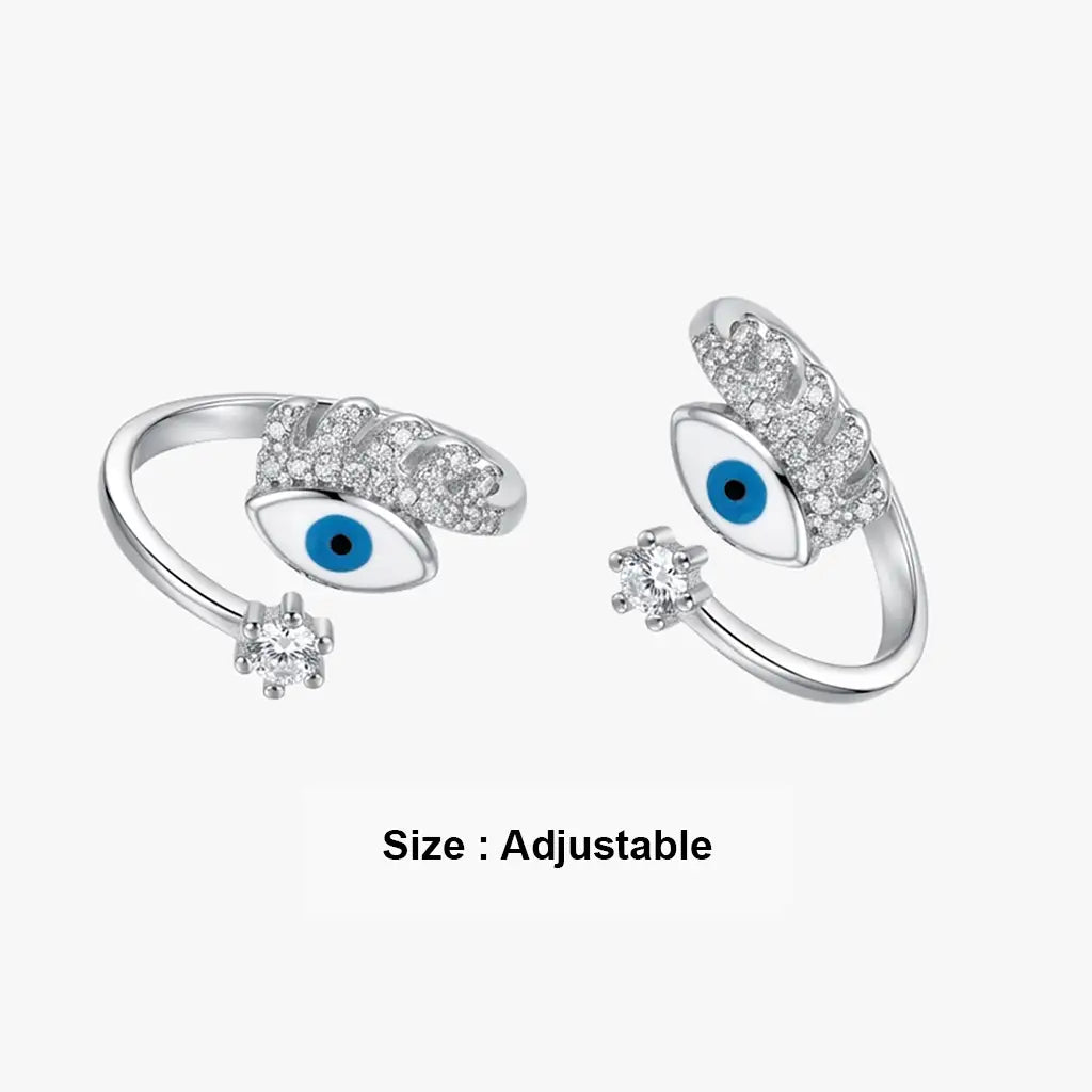 evil eye sterling silver metti for women
