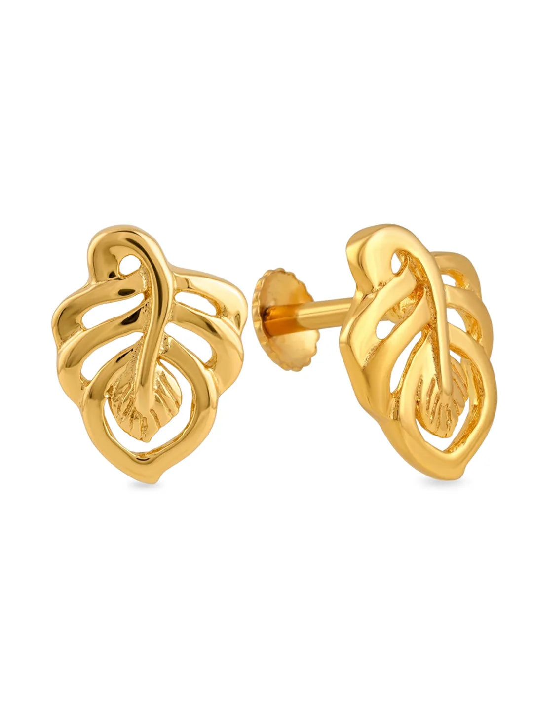 flower heart stud earrings for women
