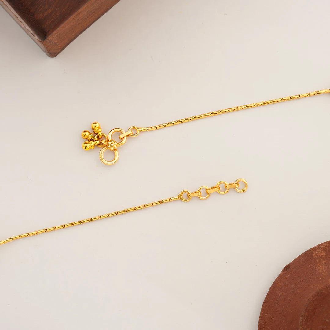  gold plated anklet