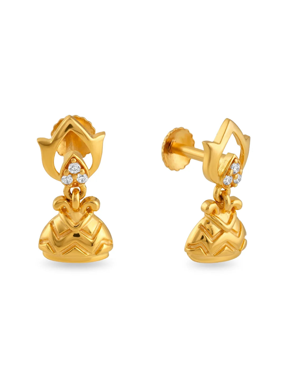 gold plated earrings for women