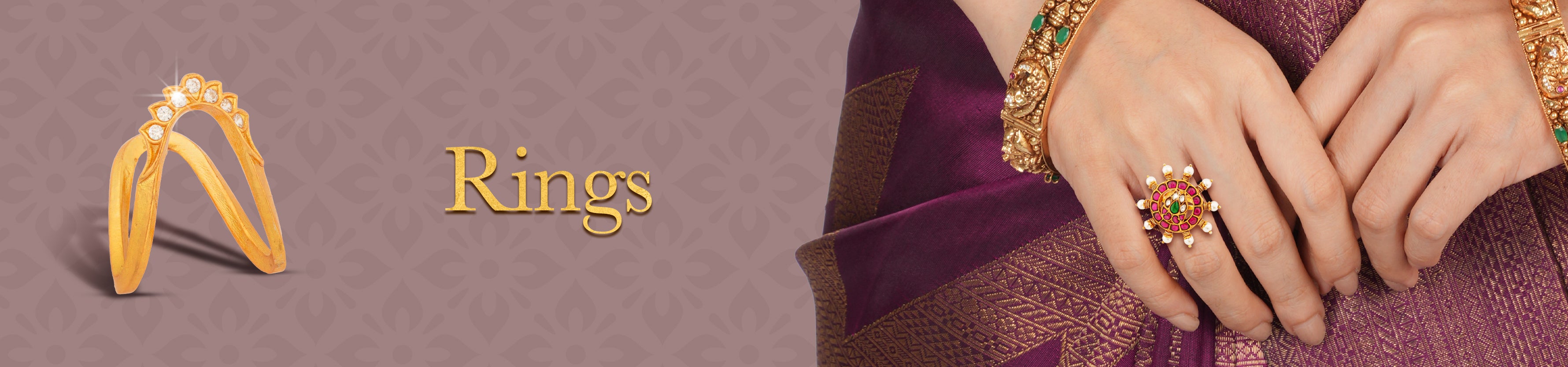 Rings for Men & Women Collection Banner Desktop